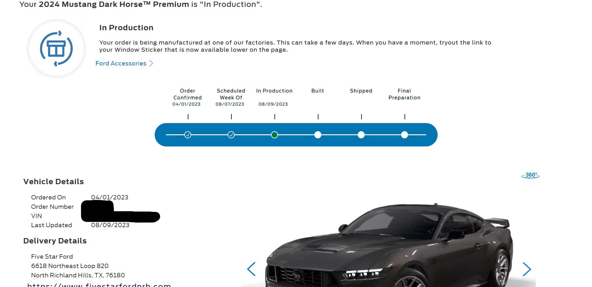 S650 Mustang 2024+ Mustang S650 Orders Tracking List & Stats [Enter Yours!] Order Screen Shot 2
