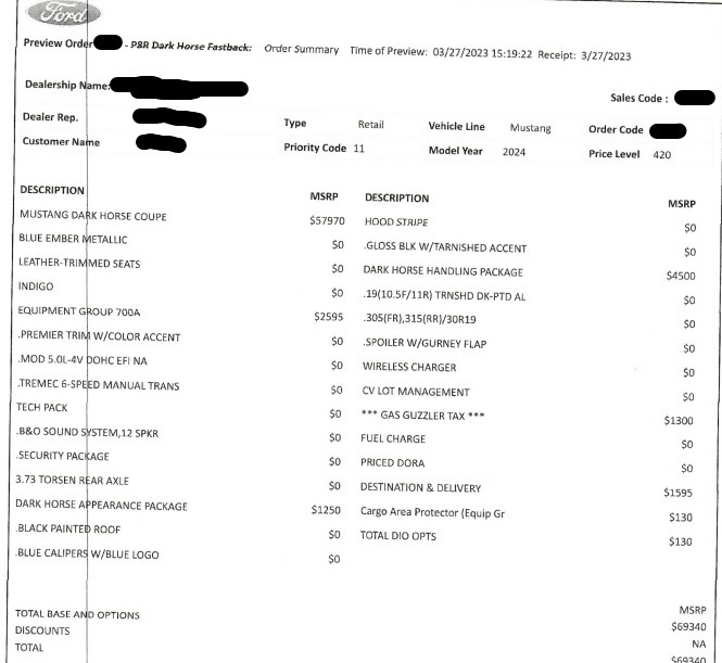 S650 Mustang 2024+ Mustang S650 Orders Tracking List & Stats [Enter Yours!] Order summary-redacted