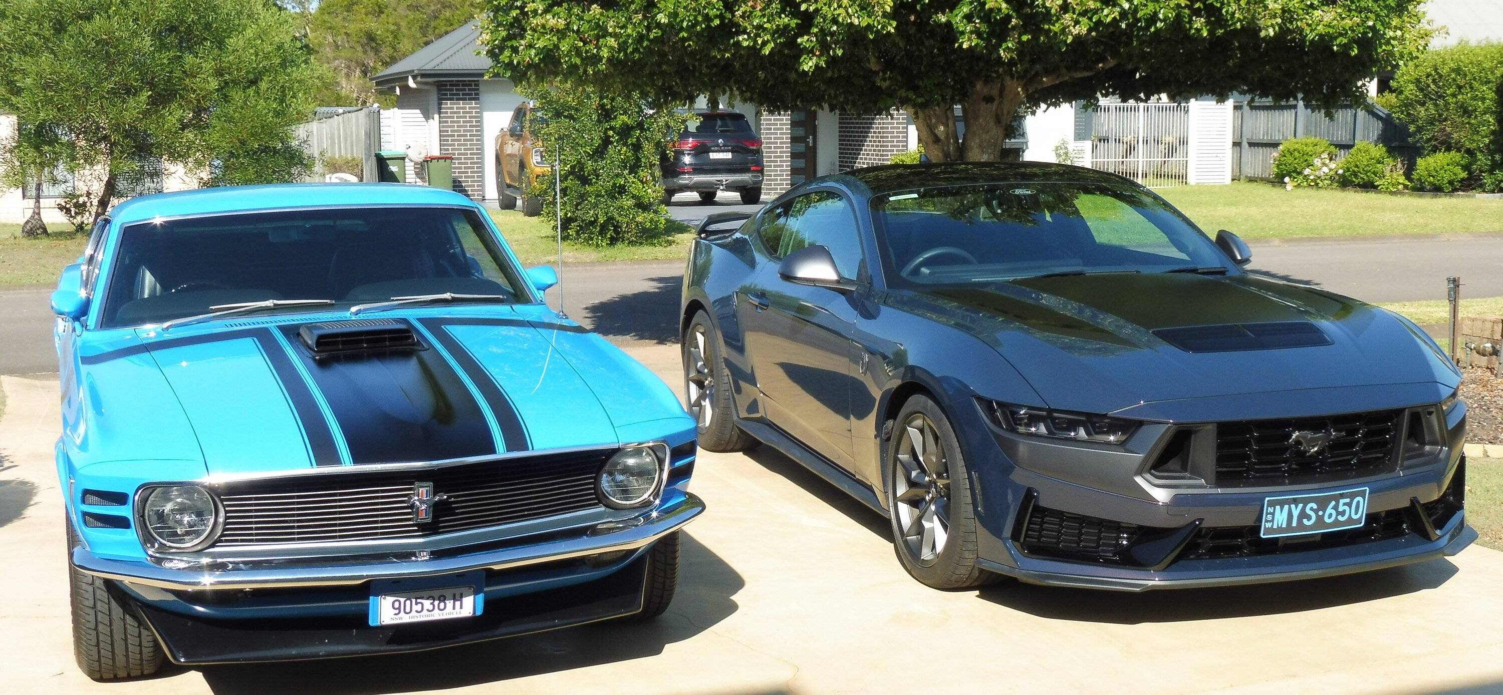 S650 Mustang Two Mustang Muscle Cars built 55 years apart. P1070715.JPG