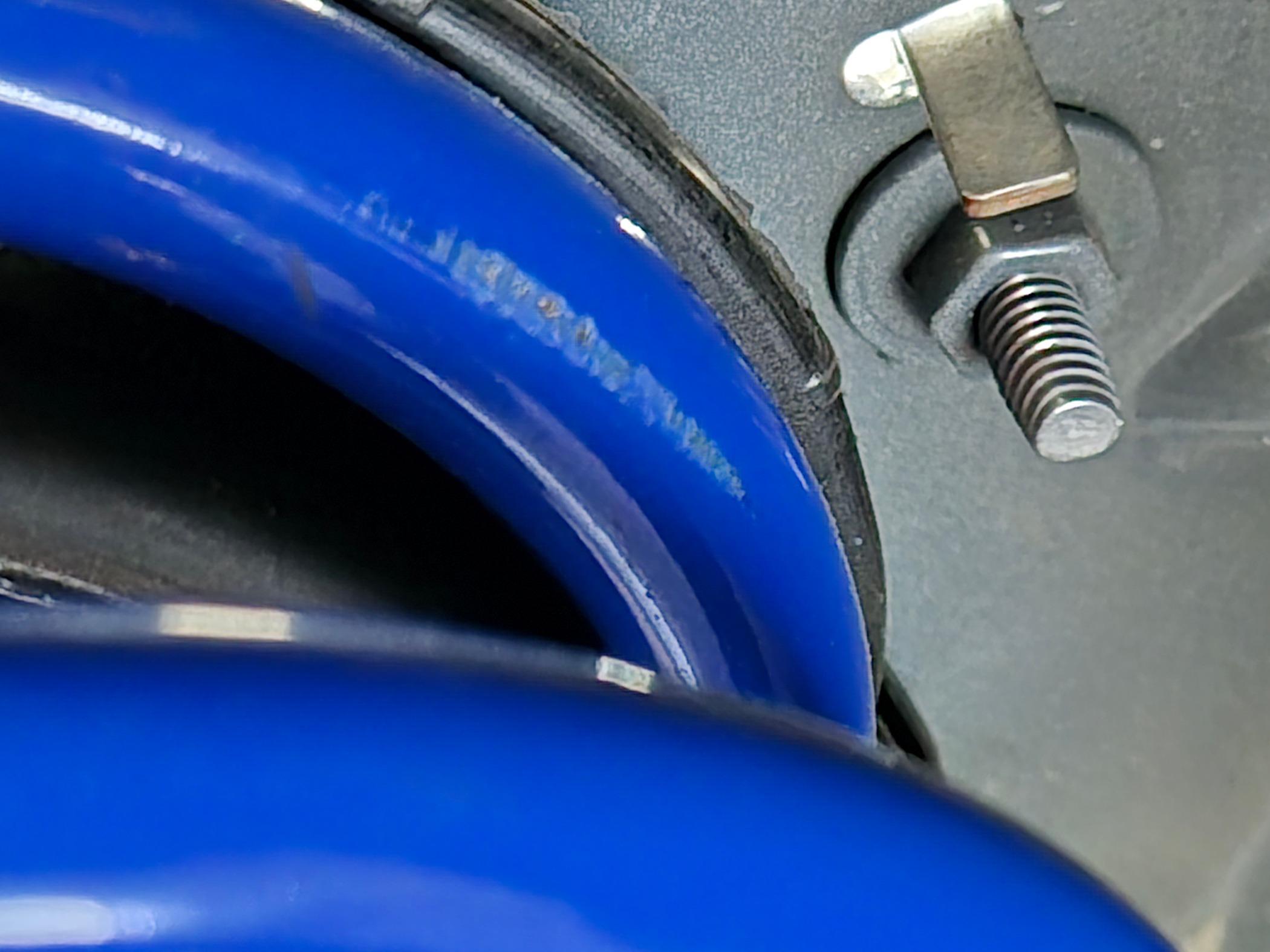 S650 Mustang Front suspension "clunks" when driving over bump/dips after mild Steeda lowering springs. passenger 2