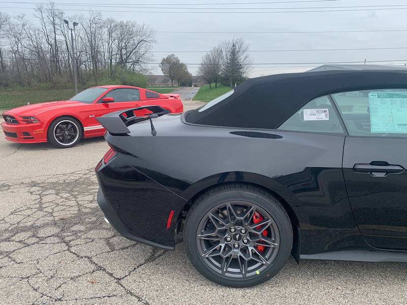 S650 Mustang Convertible Spoiler Options Passenger Side 1