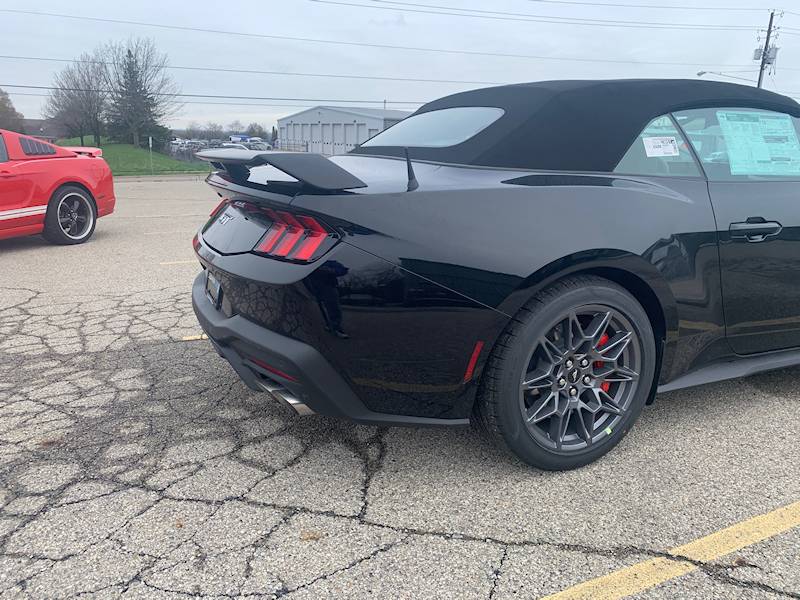 S650 Mustang Convertible Spoiler Options Passenger Side 2