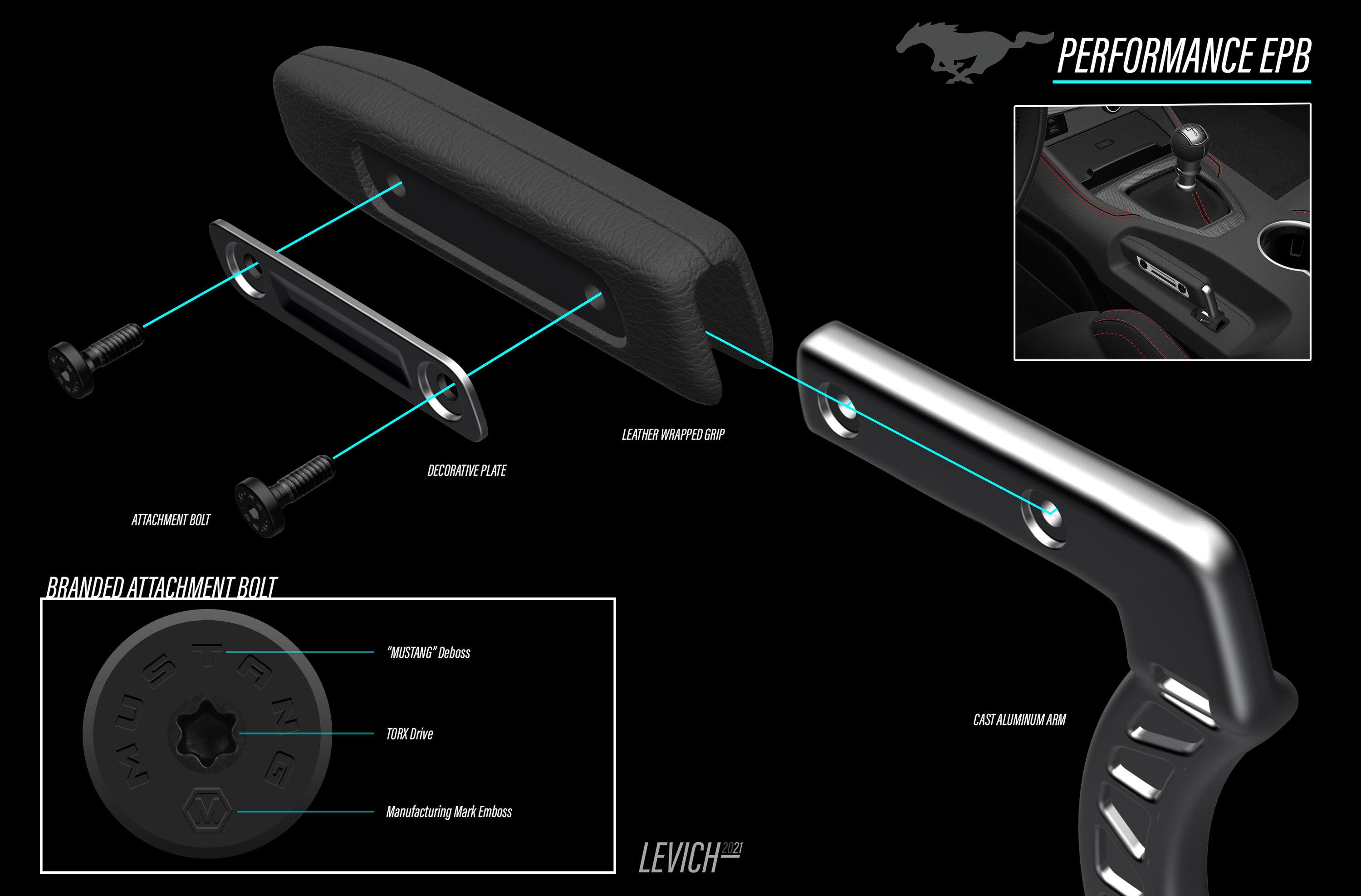 S650 Mustang Drift Brake handle customization PEPB Exploded View 4-14-2021