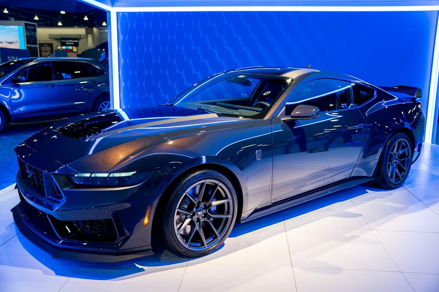 S650 Mustang Mustang S650 Dark Horse in Blue Ember @ the STL Autoshow Photo Jan 29 2023, SMALL