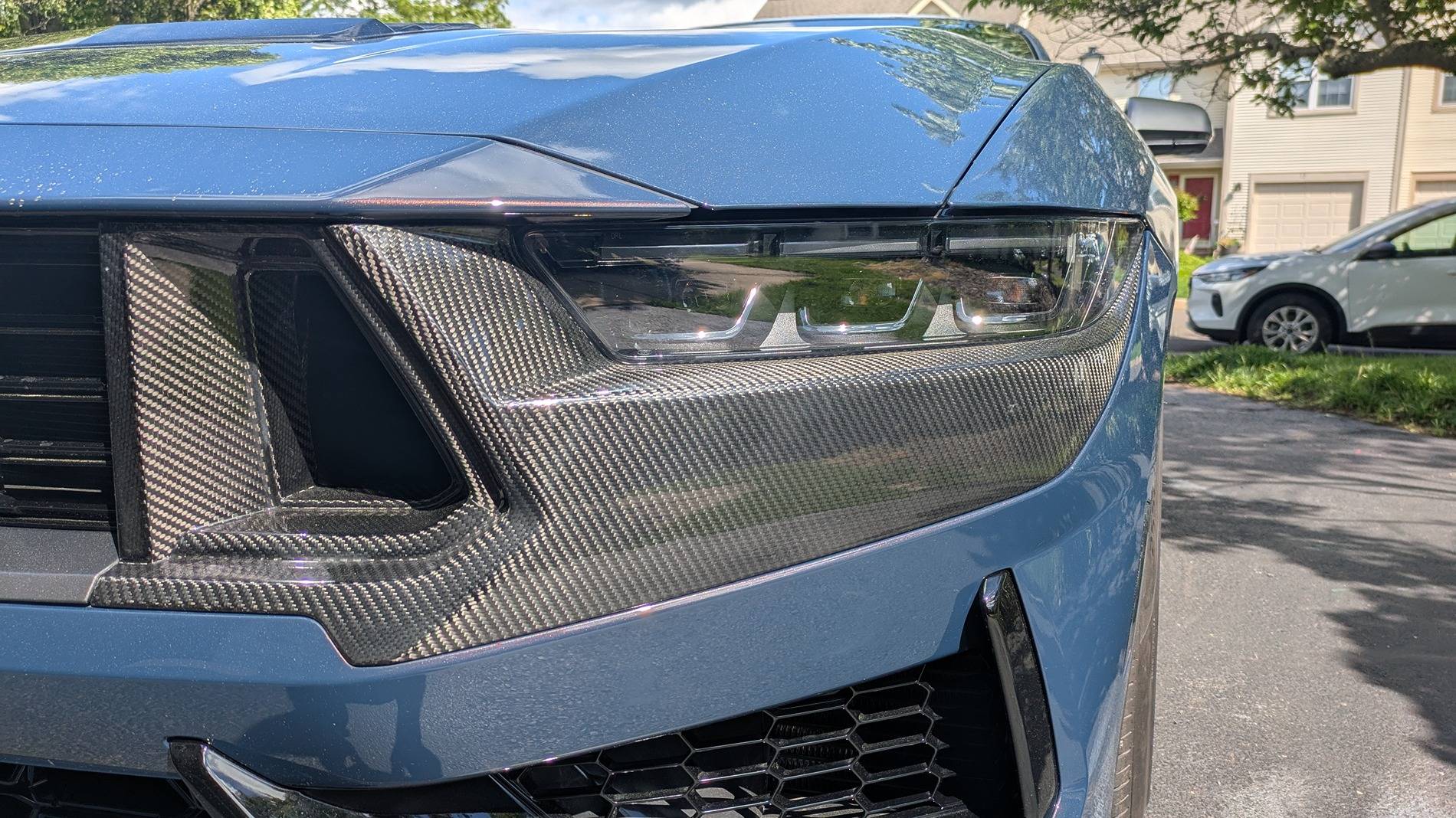 S650 Mustang Dark Horse with Steeda H pipe and Vibrant 12 inch Resonators PXL_20250518_194605345