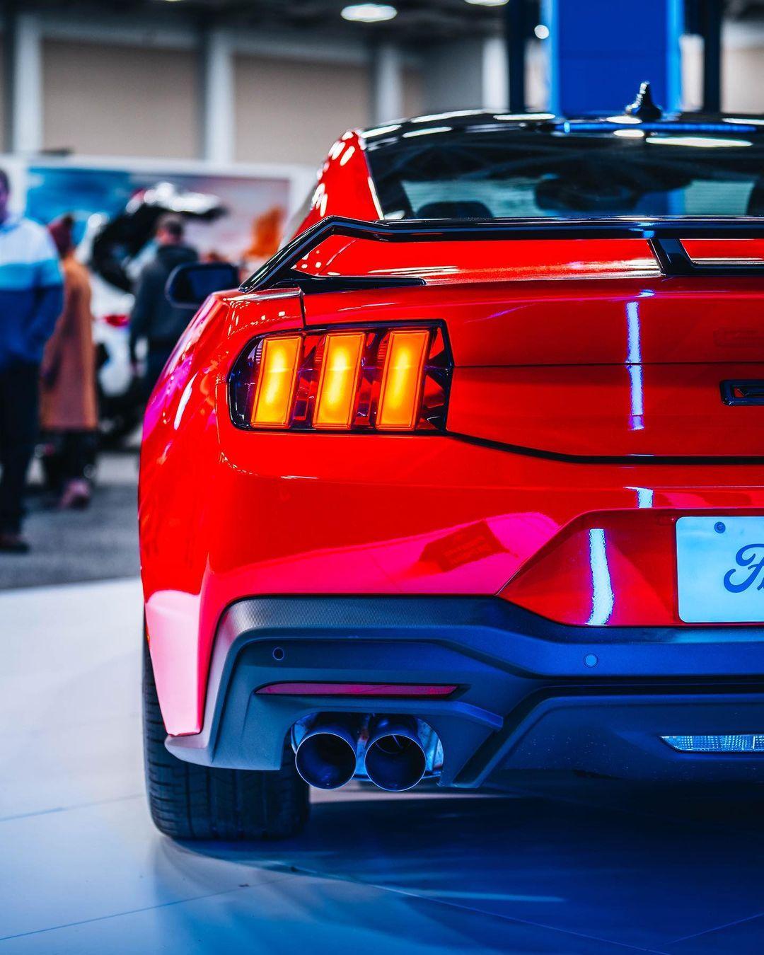 S650 Mustang Beautiful Race Red GT S650 Mustang at Auto Show Race Red Mustang S650 GT 10