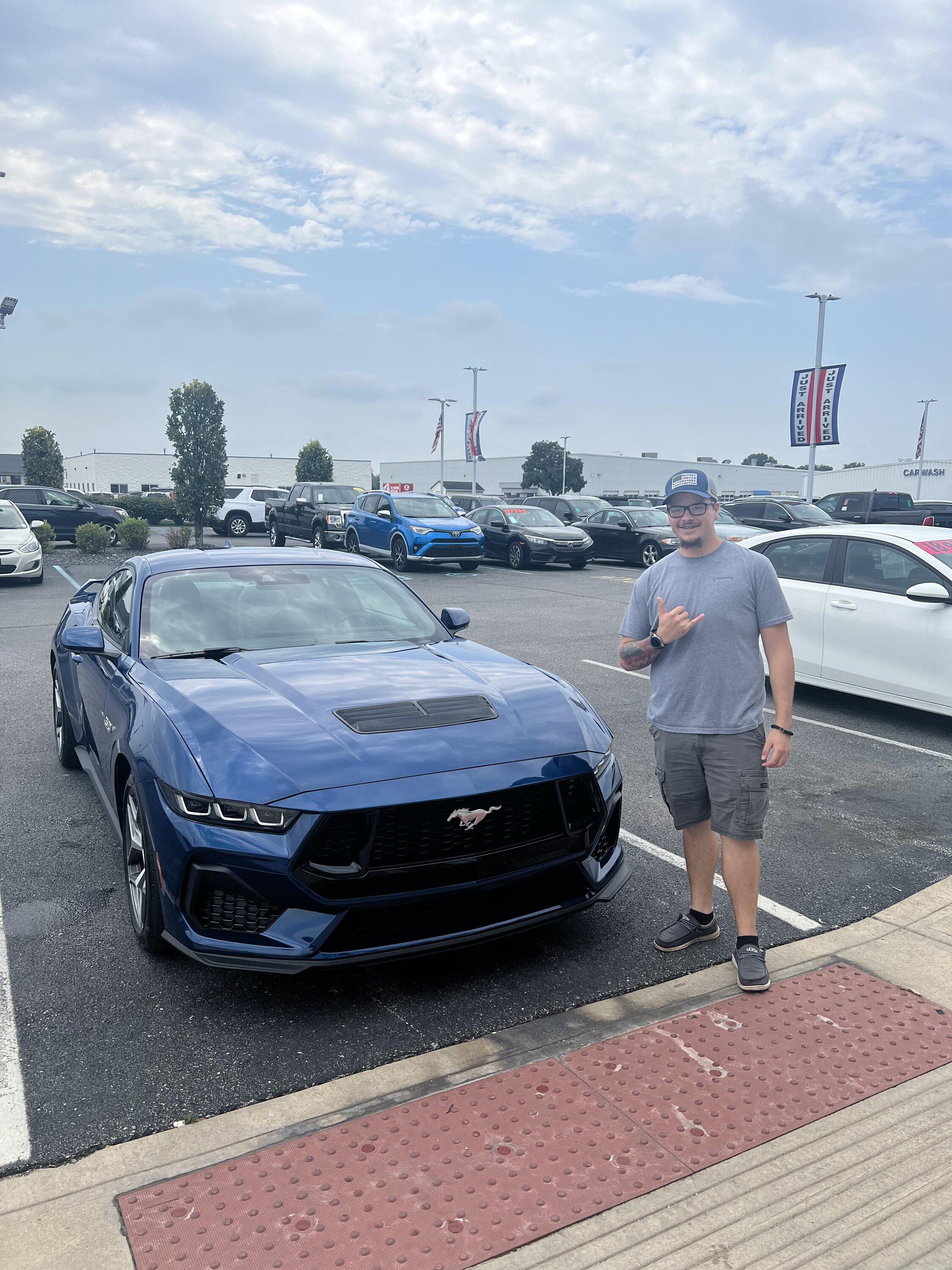 Pictures of my delivered 2024 Mustang GT in Atlas Blue! Mustang7G