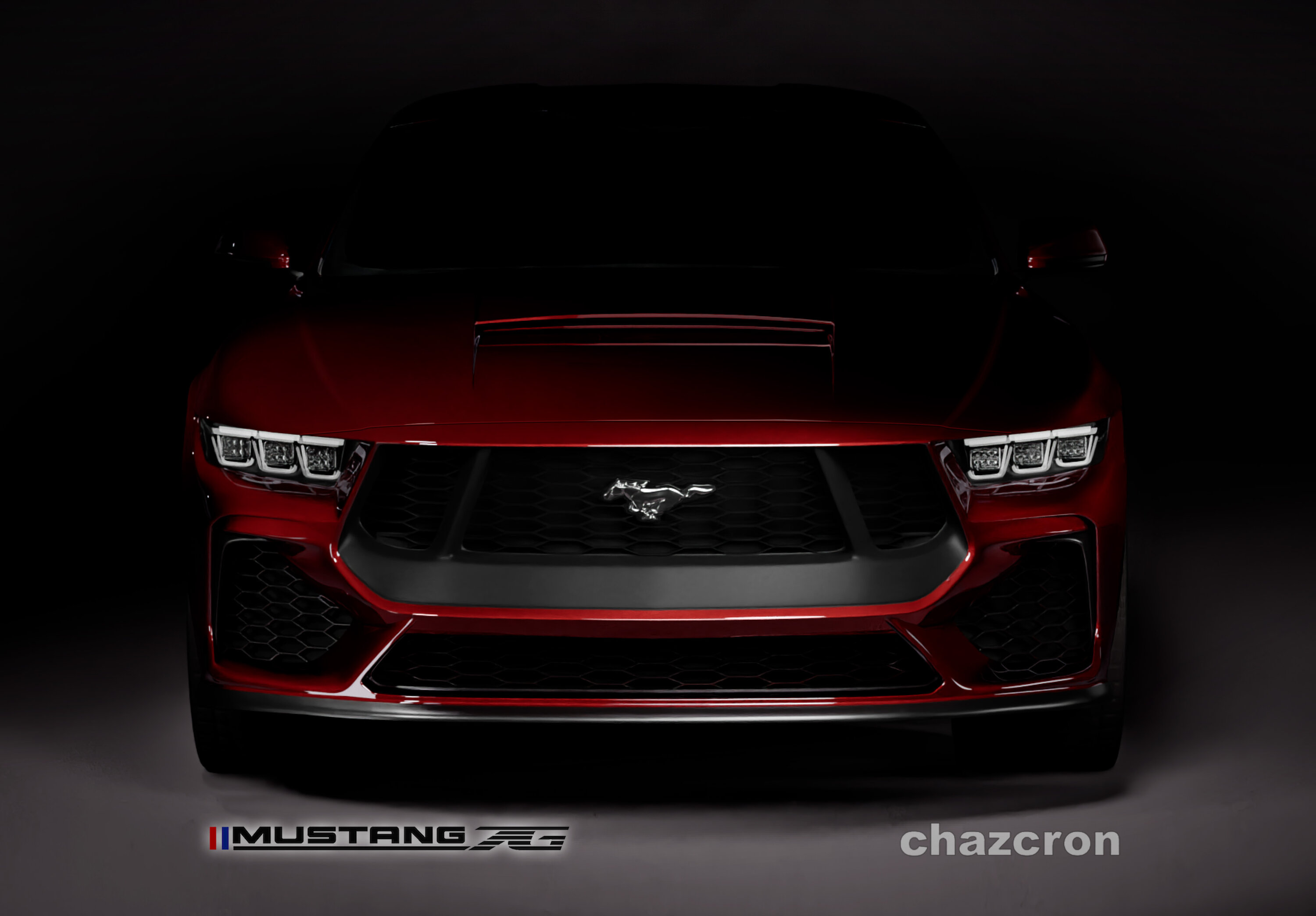 S650 Mustang chazcron weighs in... 7th gen 2023 Mustang S650 3D model & renderings in several colors! redfront_gt-