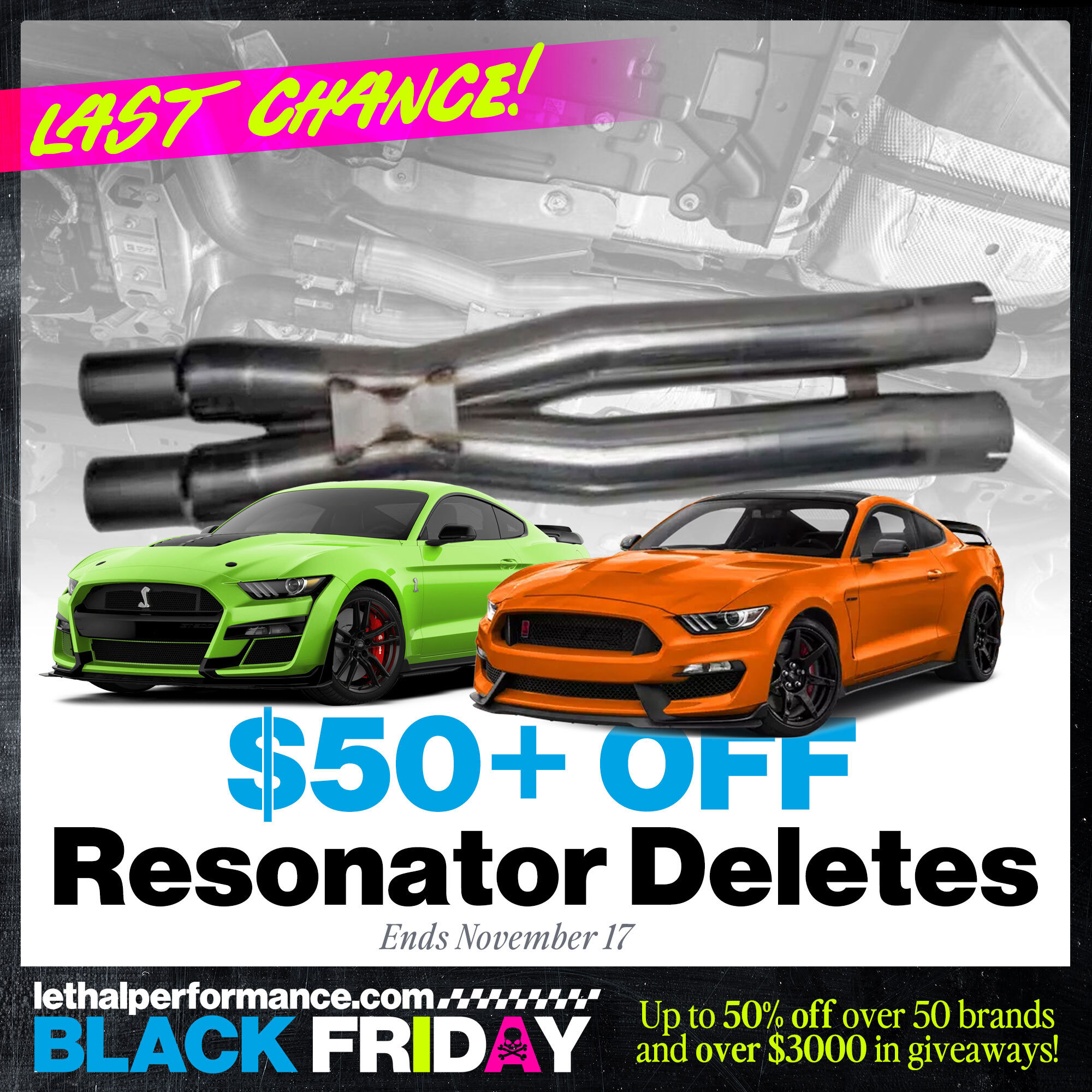 S650 Mustang Black Friday starts NOW! Up to 50% off! ResonatorDelete_LastChance