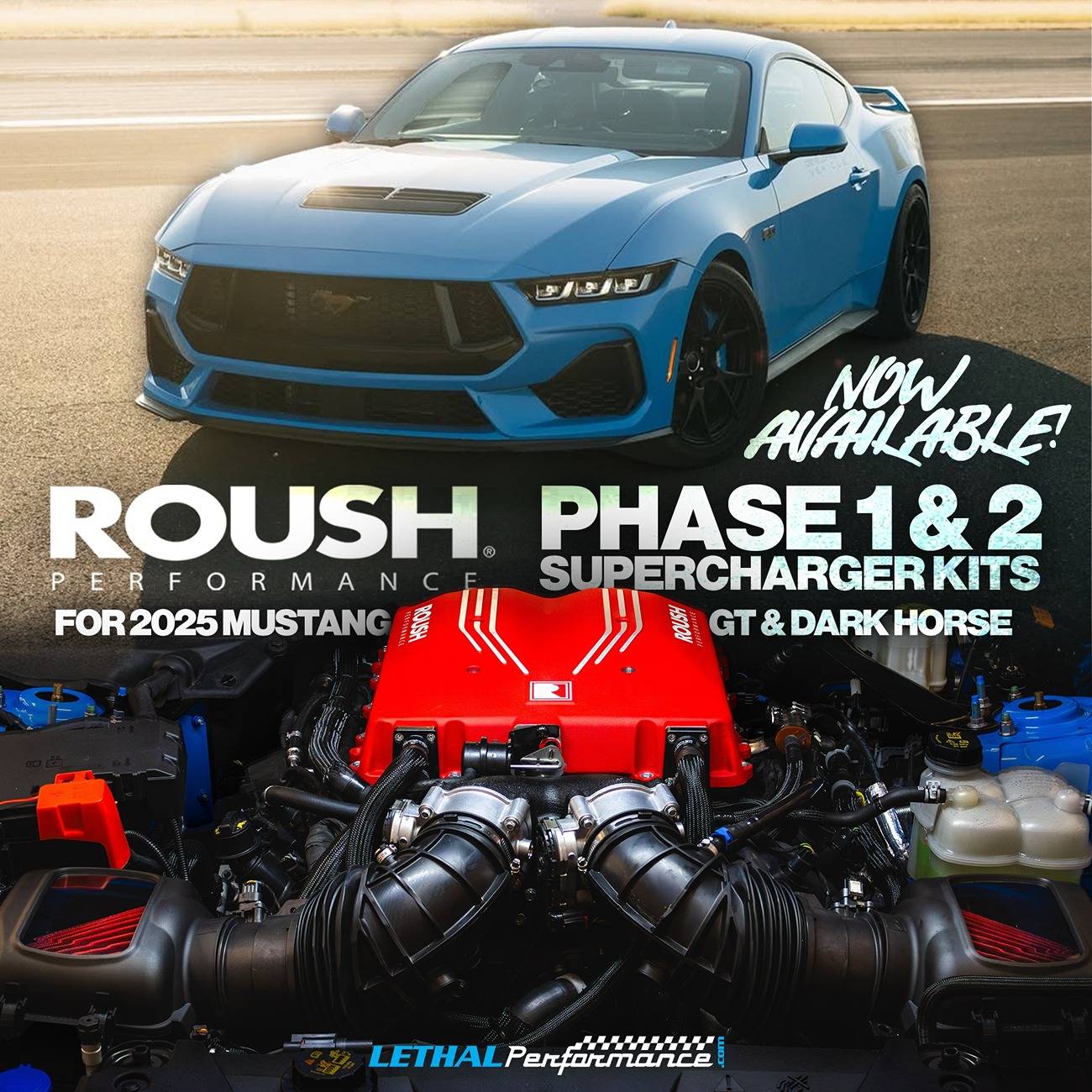 S650 Mustang Roush Supercharger kits for 2025 MY Mustangs! roush 2025 now avik