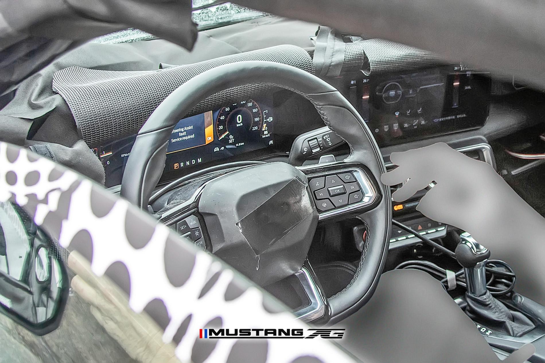 S650 Mustang Newest S650 Mustang rendering by Carscoops based on leak looks real S650 2023 Mustang EcoBoost Interior Spyshot 36