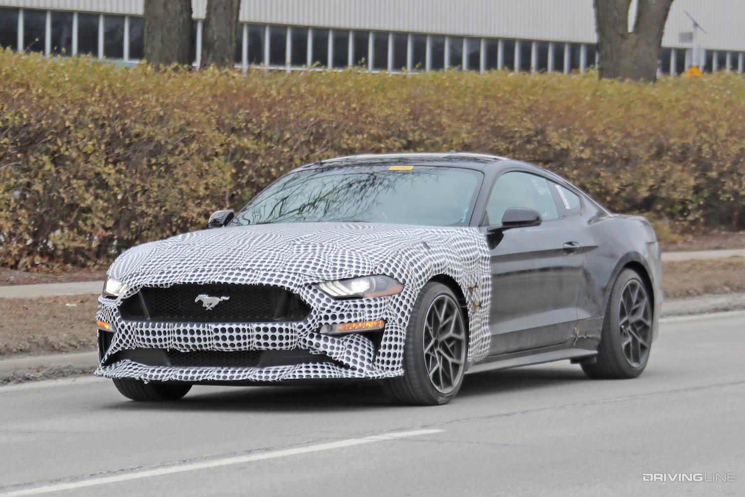 S650 Mustang Spied: New Mustang Prototype w/ Mach 1-Style Wheels, Upgraded Dual Caliper Rear Brakes 📸 S650 mule 2