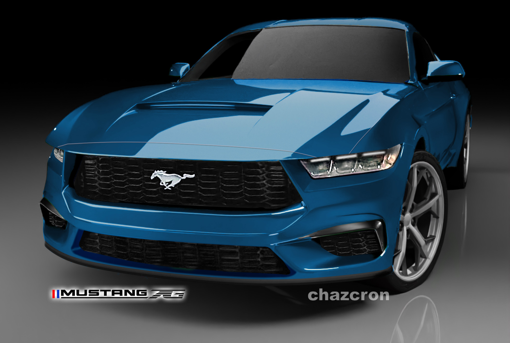S650 Mustang chazcron weighs in... 7th gen 2023 Mustang S650 3D model & renderings in several colors! s655_bl_starter-