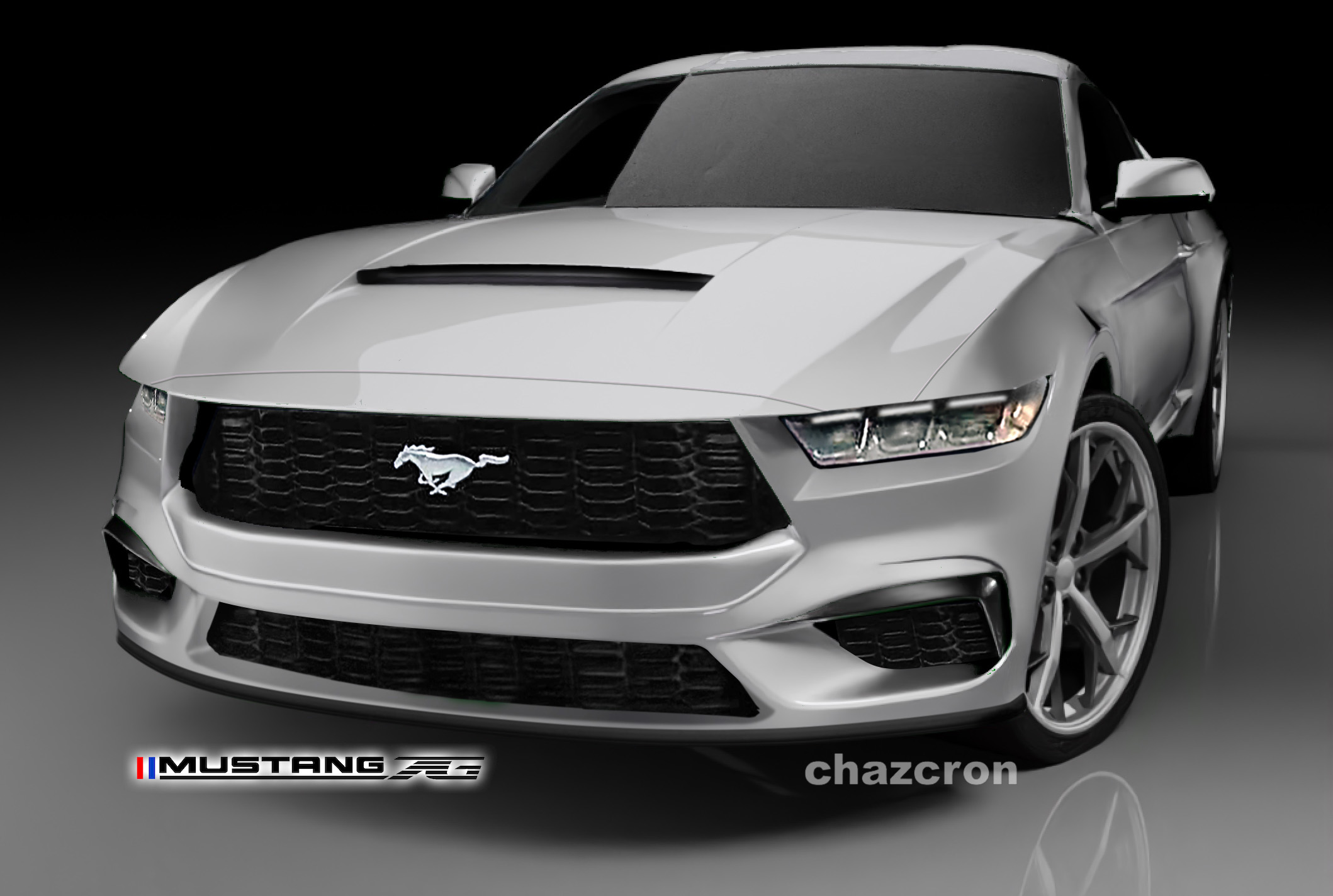 S650 Mustang chazcron weighs in... 7th gen 2023 Mustang S650 3D model & renderings in several colors! S655_WH_starter