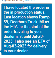 S650 Mustang First 2024 Mustang orders being shipped to dealers now! Screenshot 2023-07-20 152856