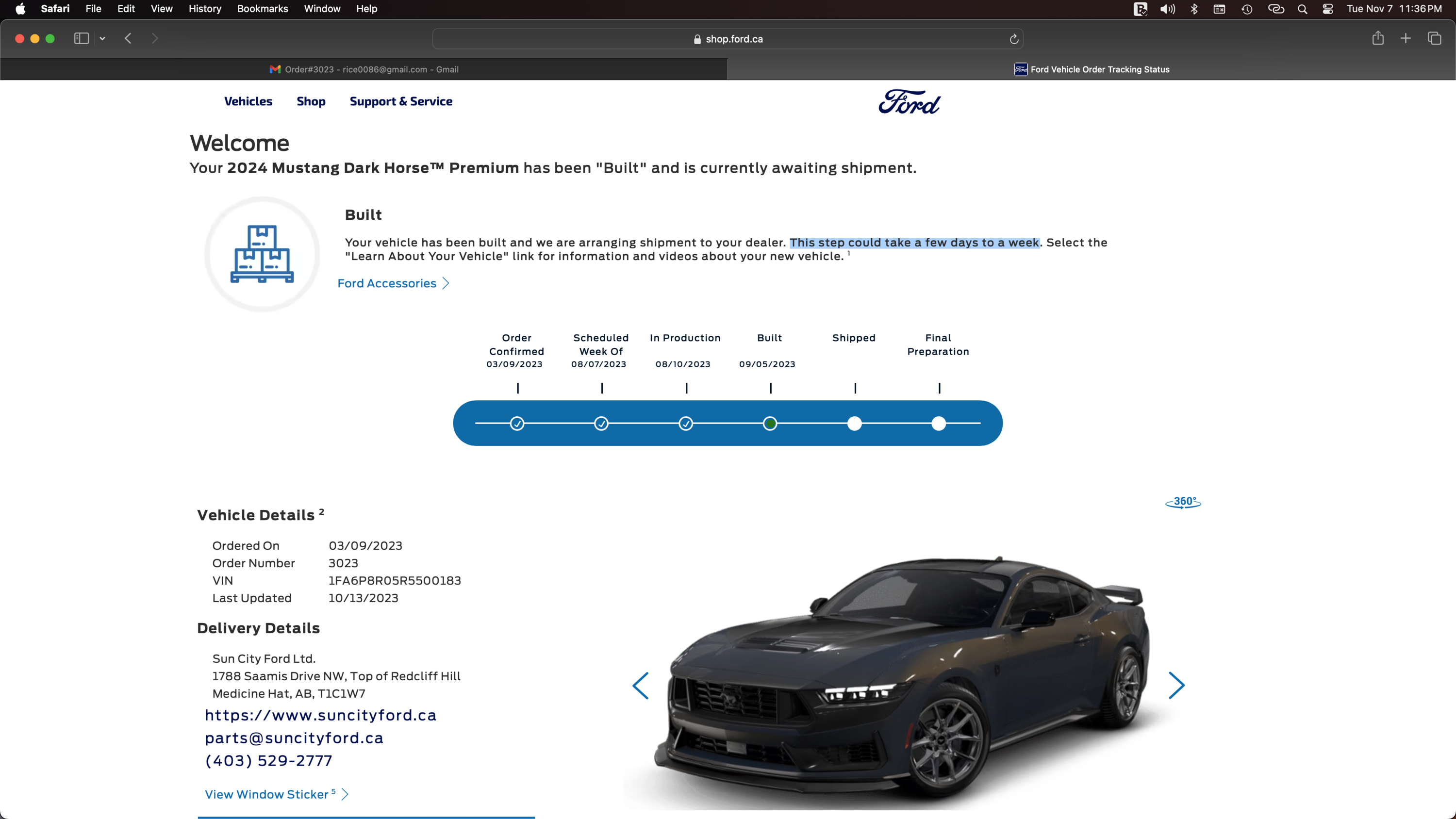 S650 Mustang BUILT & SHIPPED !! Tracker update 2023: What's your status? Screenshot 2023-11-07 at 11.36.58 PM