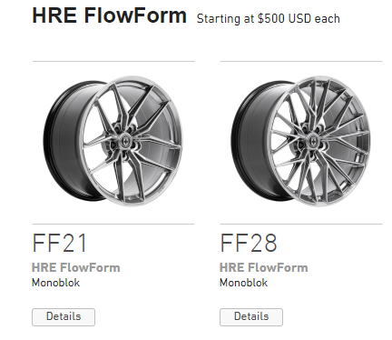 S650 Mustang HRE FF28 FF21 FF11 FF10 FlowForm Wheels - VIBE Motorsports Screenshot 2023-11-25 100408