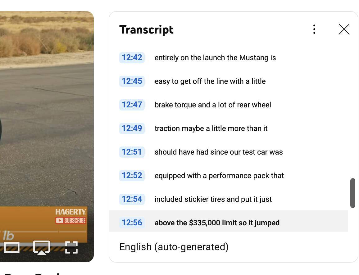 S650 Mustang Quickest Cars Under $35K Drag Race Competition by Hagerty - Mustang Ecoboost Included Screenshot 2024-12-13 at 4.08.25 PM