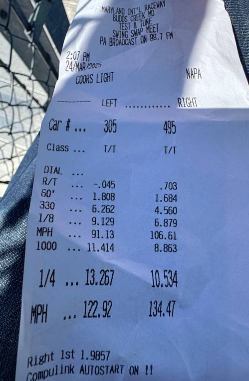 S650 Mustang 1/4 Mile Times Screenshot 2025-03-23 172156