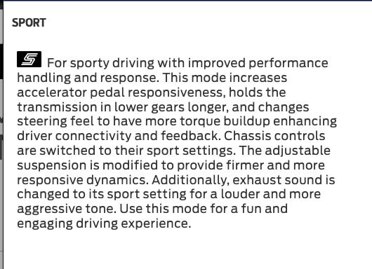 S650 Mustang Biggest frustration… track mode! Screenshot 2025-05-13 at 19.24.14