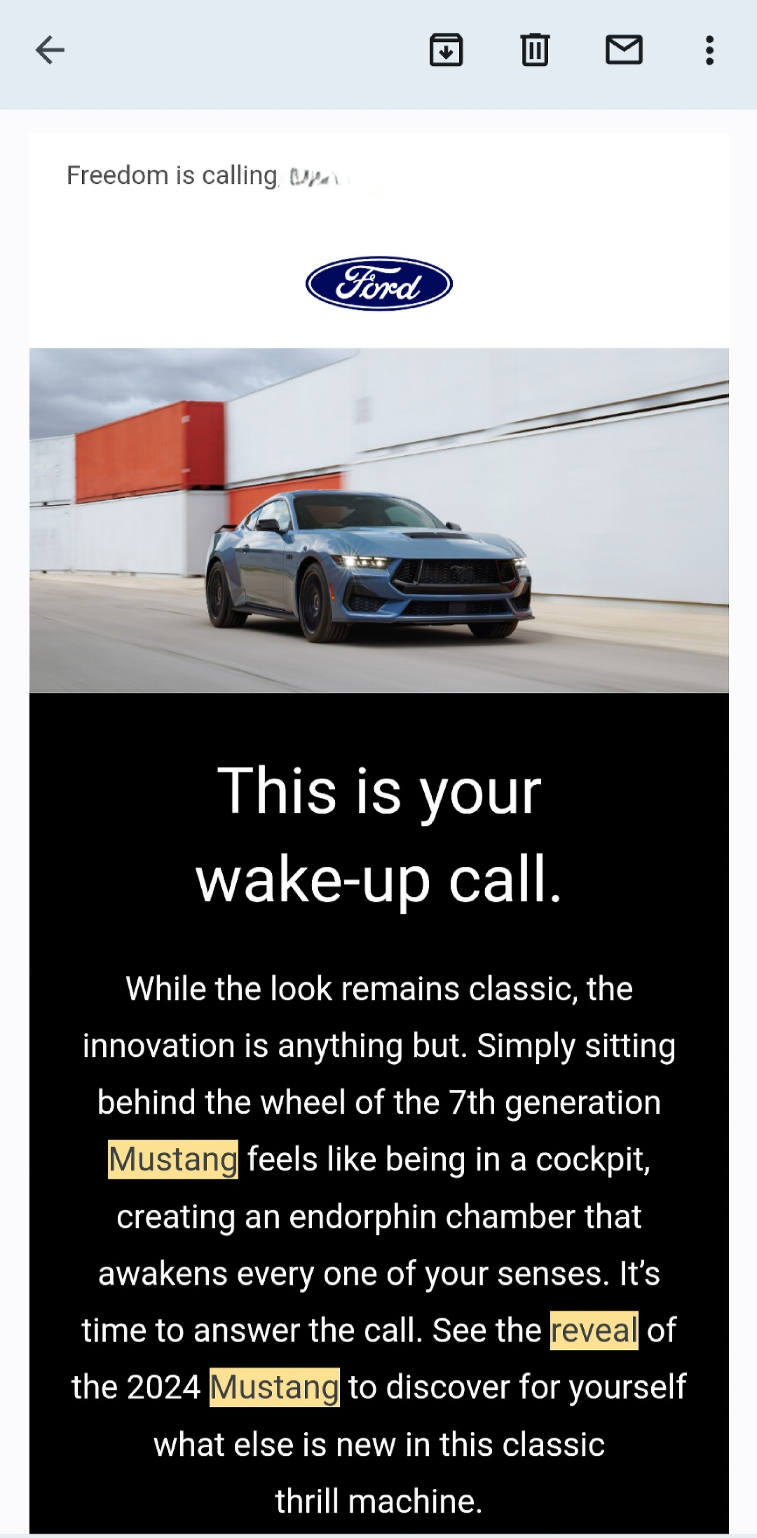 S650 Mustang "This Is Your Wake-up Call" Email Received This Morning Screenshot_20230124_092401_Gmail