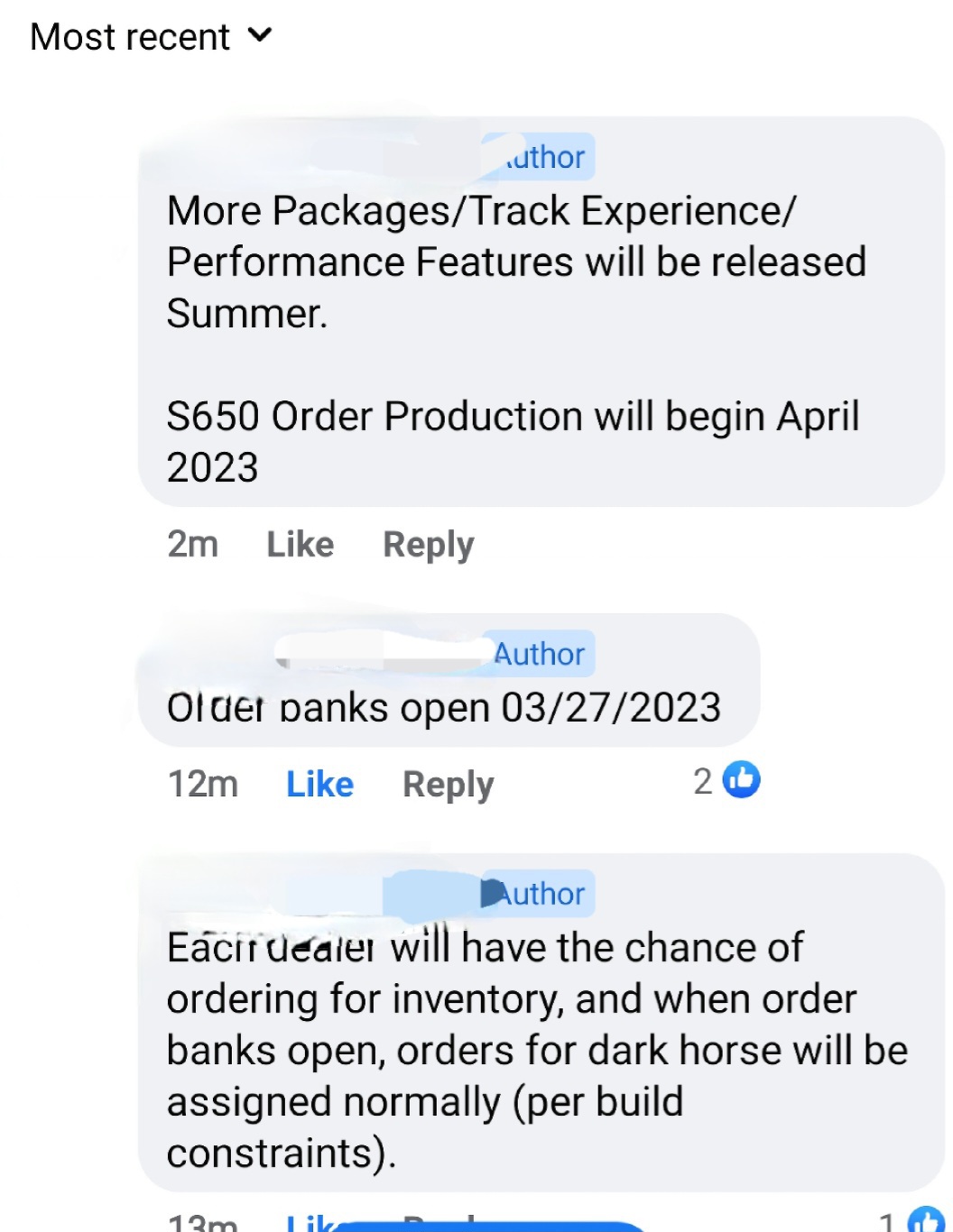 S650 Mustang Confirmed: 2024 Mustang Order Banks + Build & Price Open 3/27, OKTB Expected Early Summer Screenshot_20230220_134758_Facebook