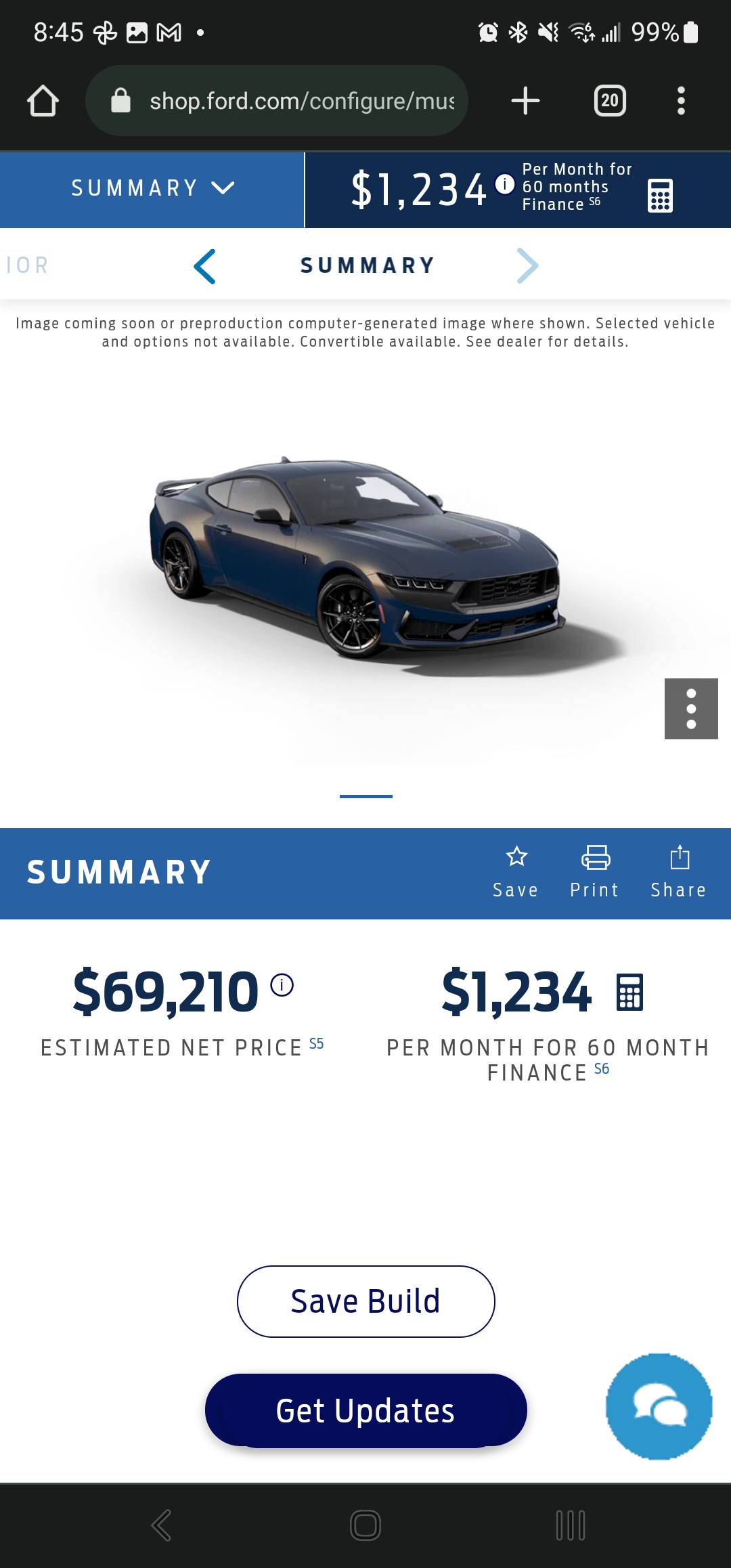 S650 Mustang Official Build & Price for 2024 Mustang just appeared on Ford.com! Screenshot_20230327_084520_Chrome