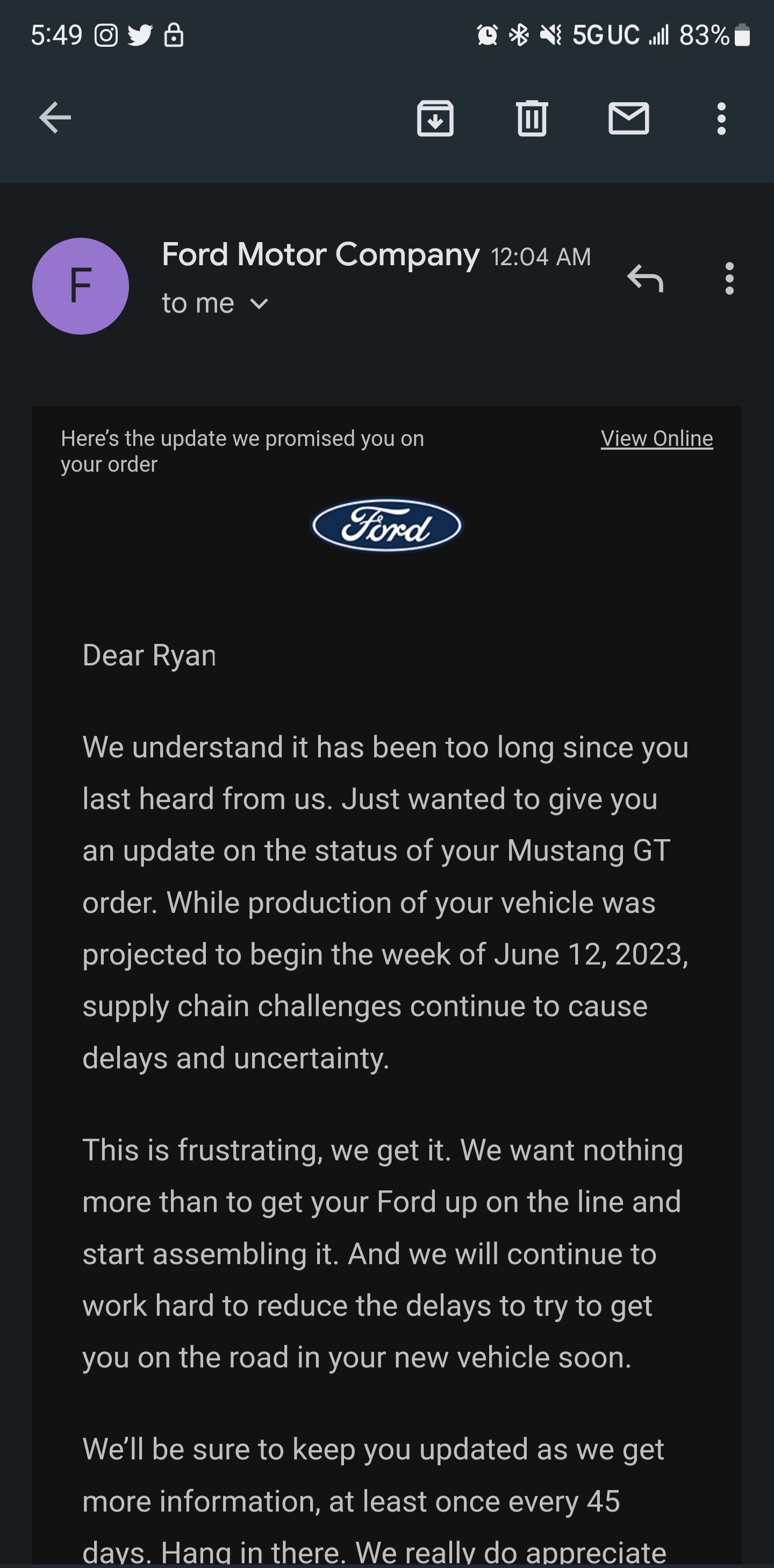 S650 Mustang 45 Day Email Screenshot_20230622_174937_Gmail