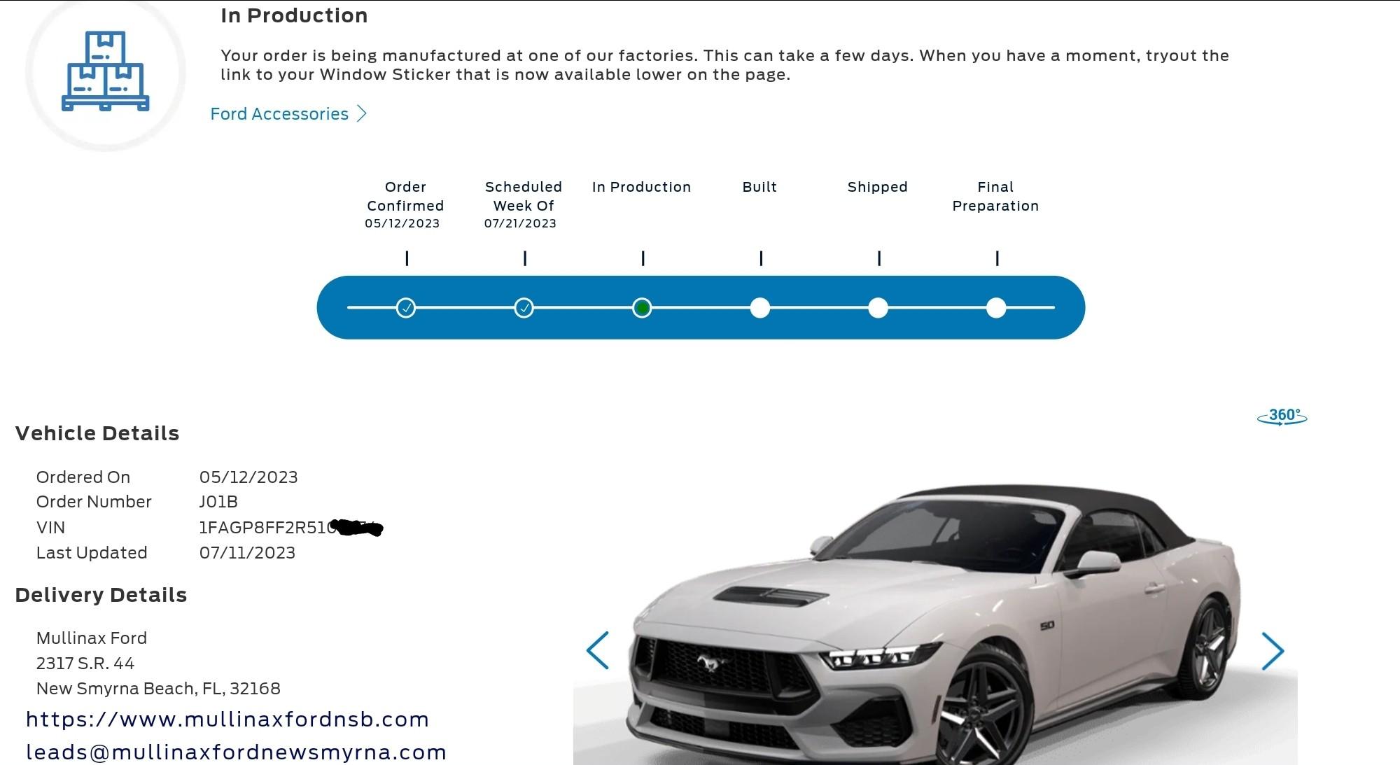 S650 Mustang In Production! Earlier than production week of July 21? Screenshot_20230711-121118_Chrome~2