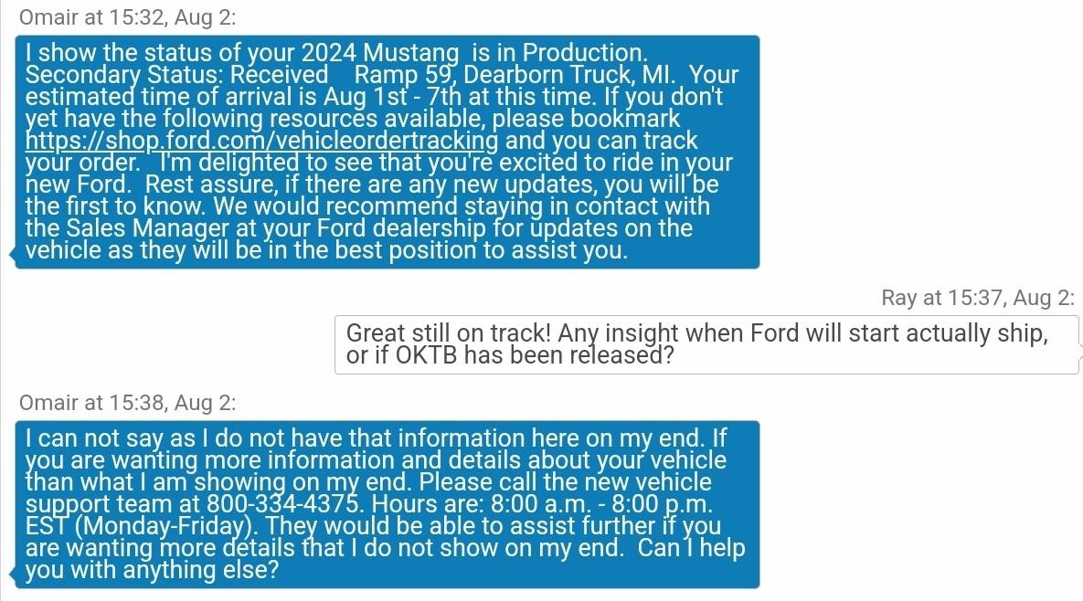 S650 Mustang OKTB RELEASE DATE? Select Week OF Date or Month or Others screenshot_20230802-154127_chrome-2-