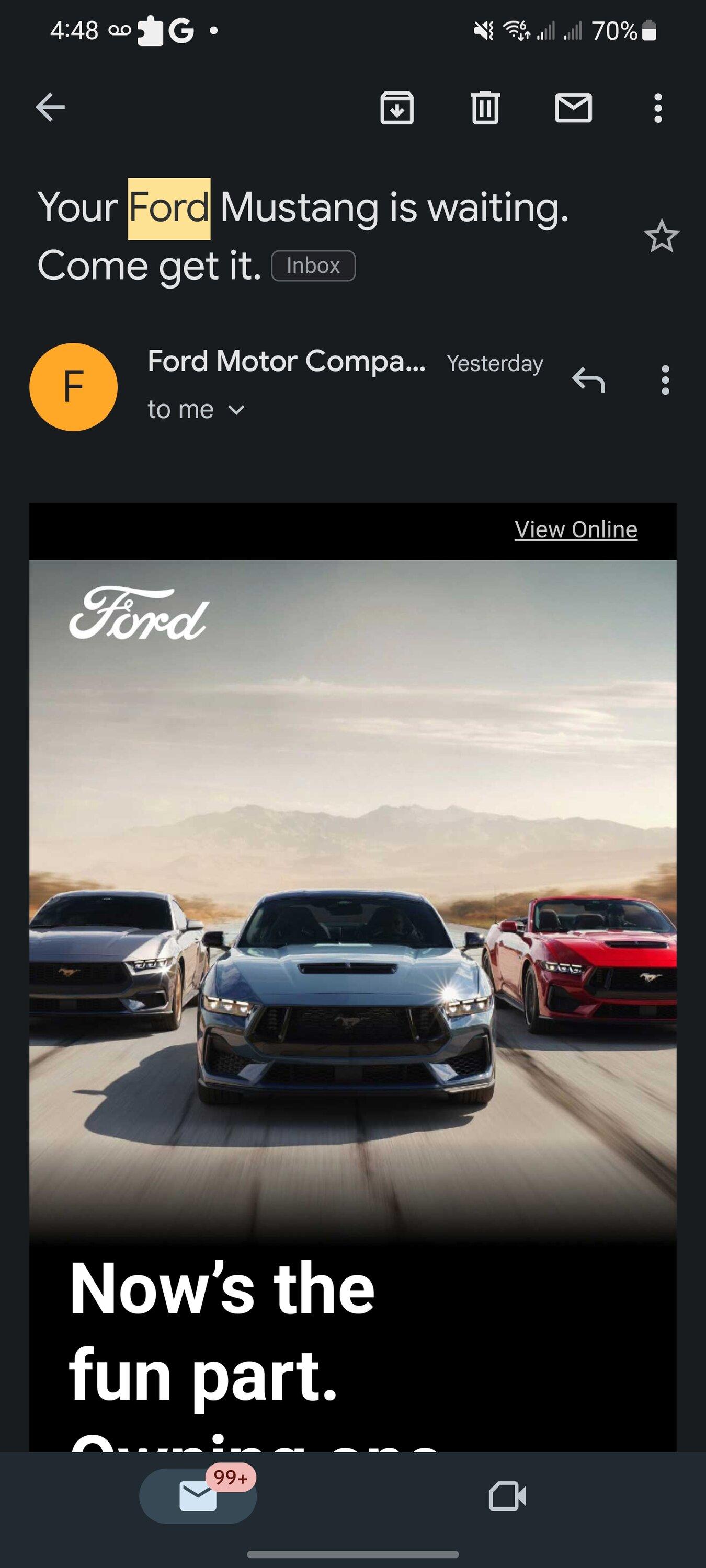 S650 Mustang Fords playing games🤣 Screenshot_20230813_044805_Gmail