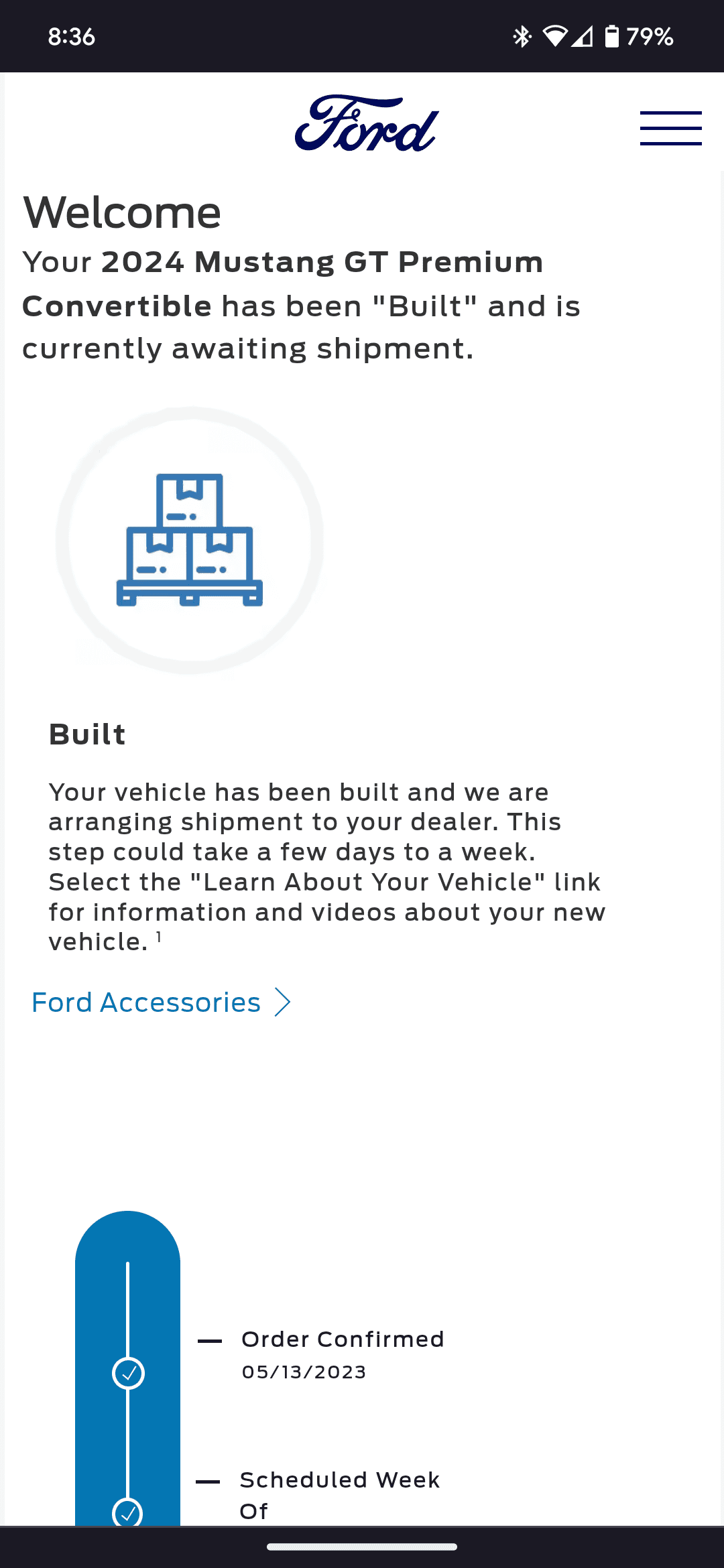 S650 Mustang First 2024 Mustang orders being shipped to dealers now! Screenshot_20230815-083632