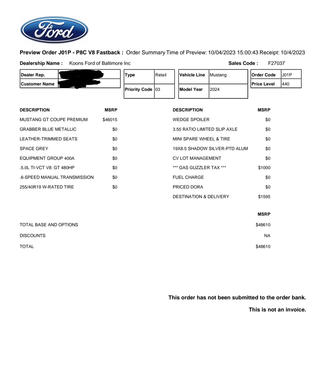 S650 Mustang 2024+ Mustang S650 Orders Tracking List & Stats [Enter Yours!] Screenshot_20231007_084814_Microsoft 365 (Office)