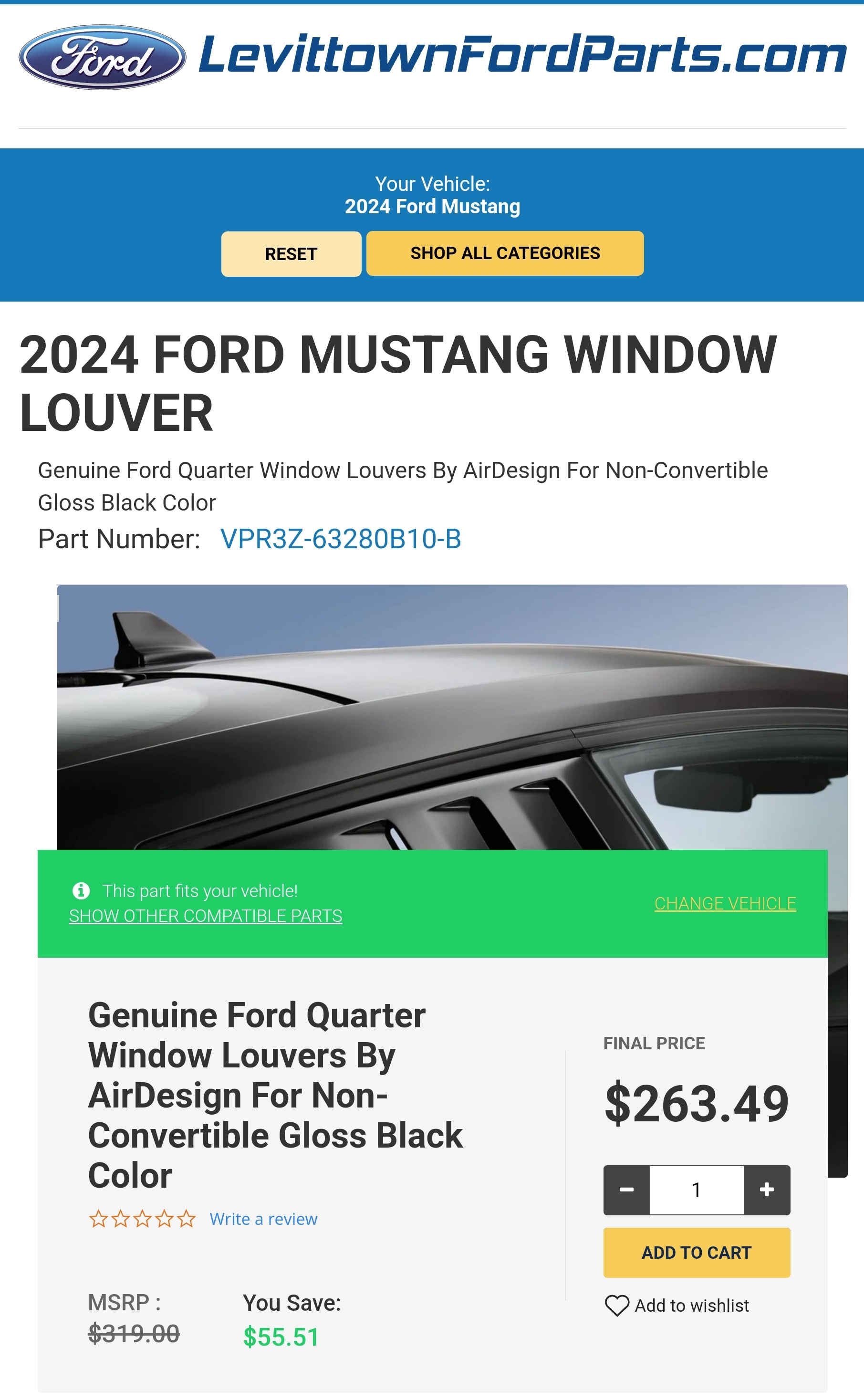 S650 Mustang Ford (Air Design) Rear Window Louvers Screenshot_20231202_185132_Chrome