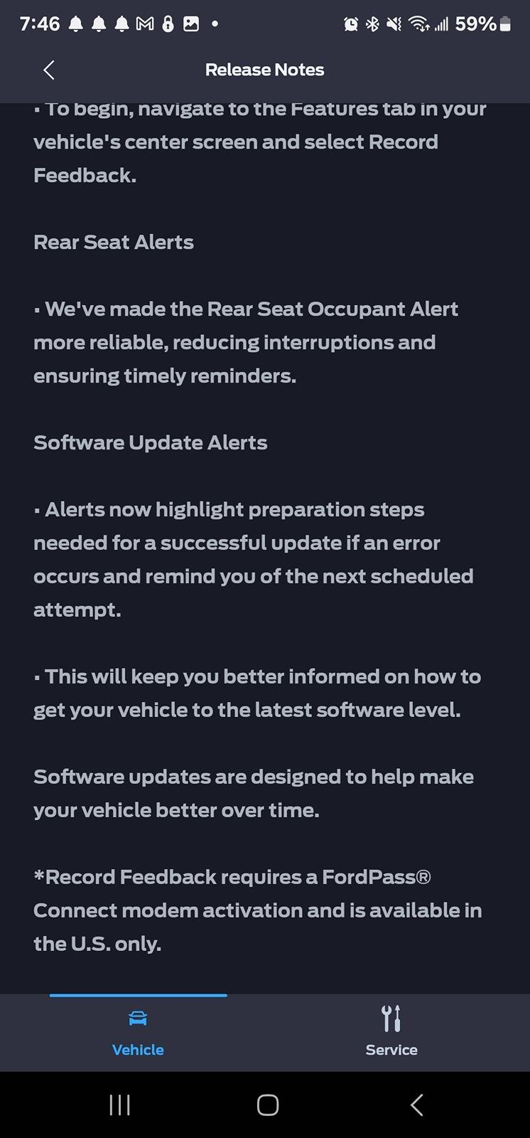 S650 Mustang Any OTA updates yet? Screenshot_20240413_194601_FordPass