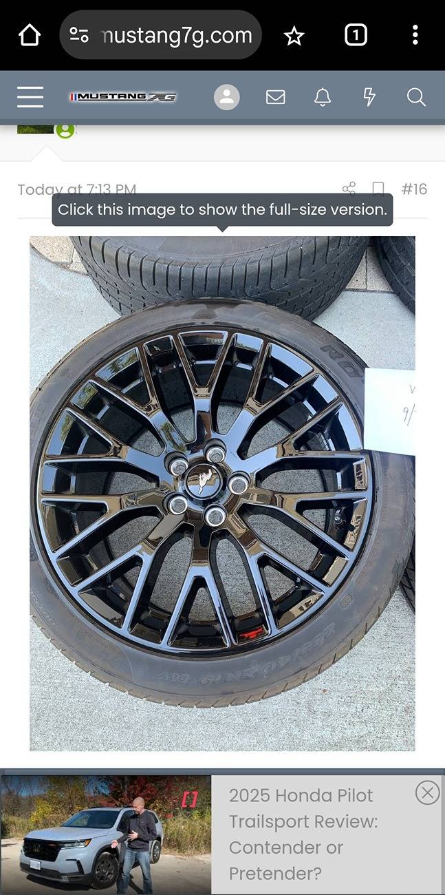 S650 Mustang Gloss Black 19" PP1 OEM Wheel Part Numbers Screenshot_20241108_192700_Chrome