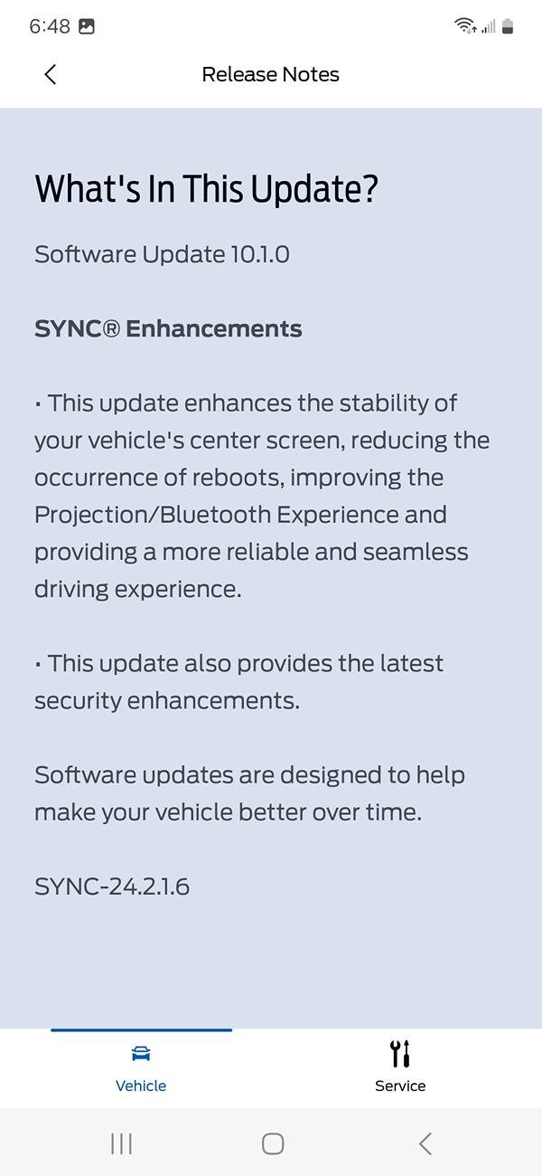 S650 Mustang OTA 10.1.0 Just dropped. Screenshot_20241218_184831_FordPass