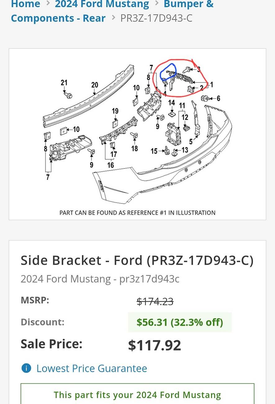 S650 Mustang Rear fascia screw issues. Screenshot_20241219_171053_Chrome