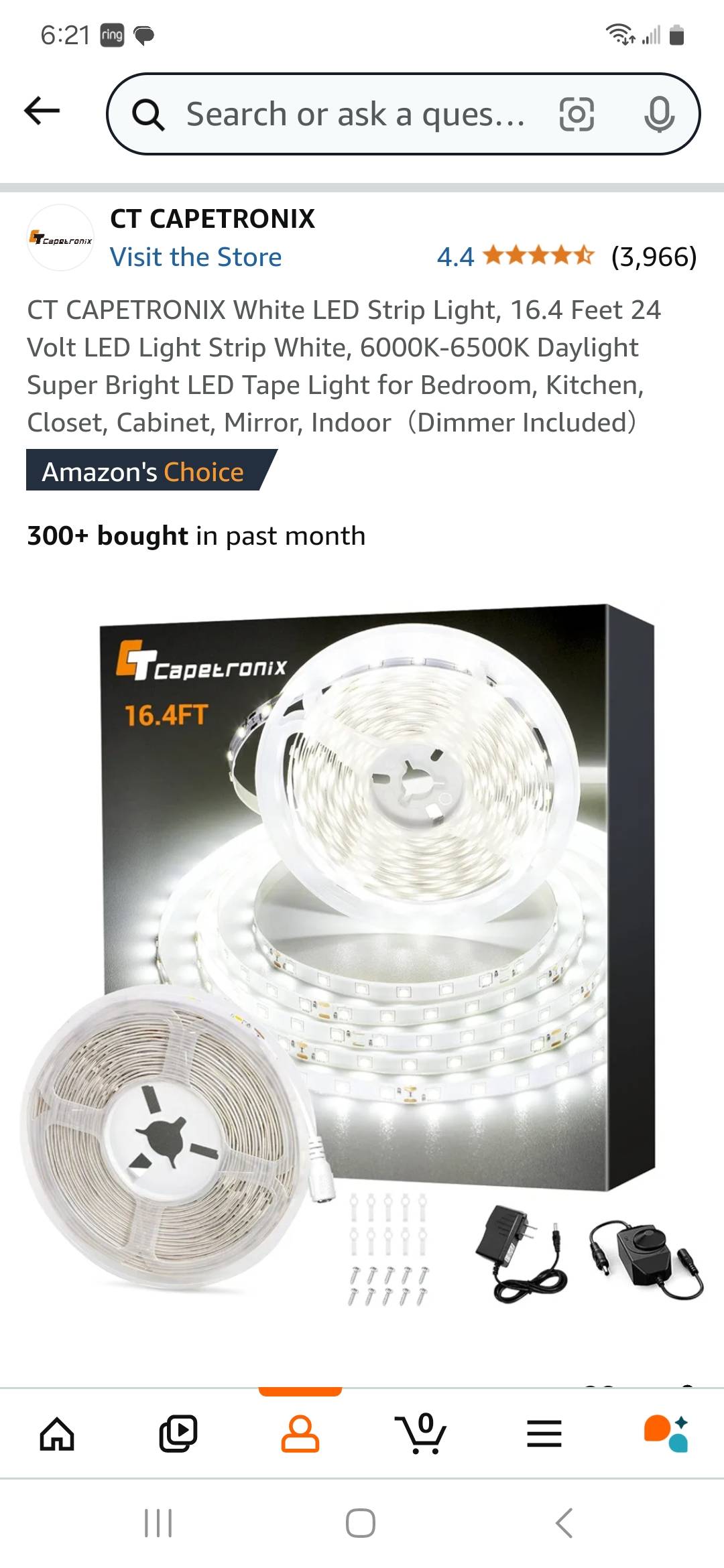 S650 Mustang LED light Install on 4 post Lift Screenshot_20241229_182149_Amazon Shoppin