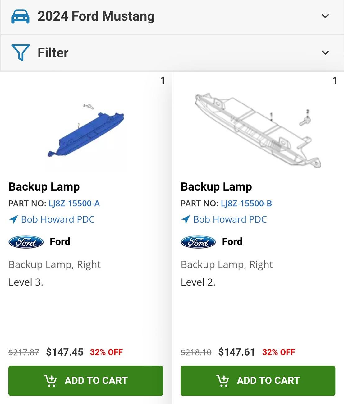 S650 Mustang Backup Lamp. Who knows the difference? Screenshot_20250107_151024_Chrome