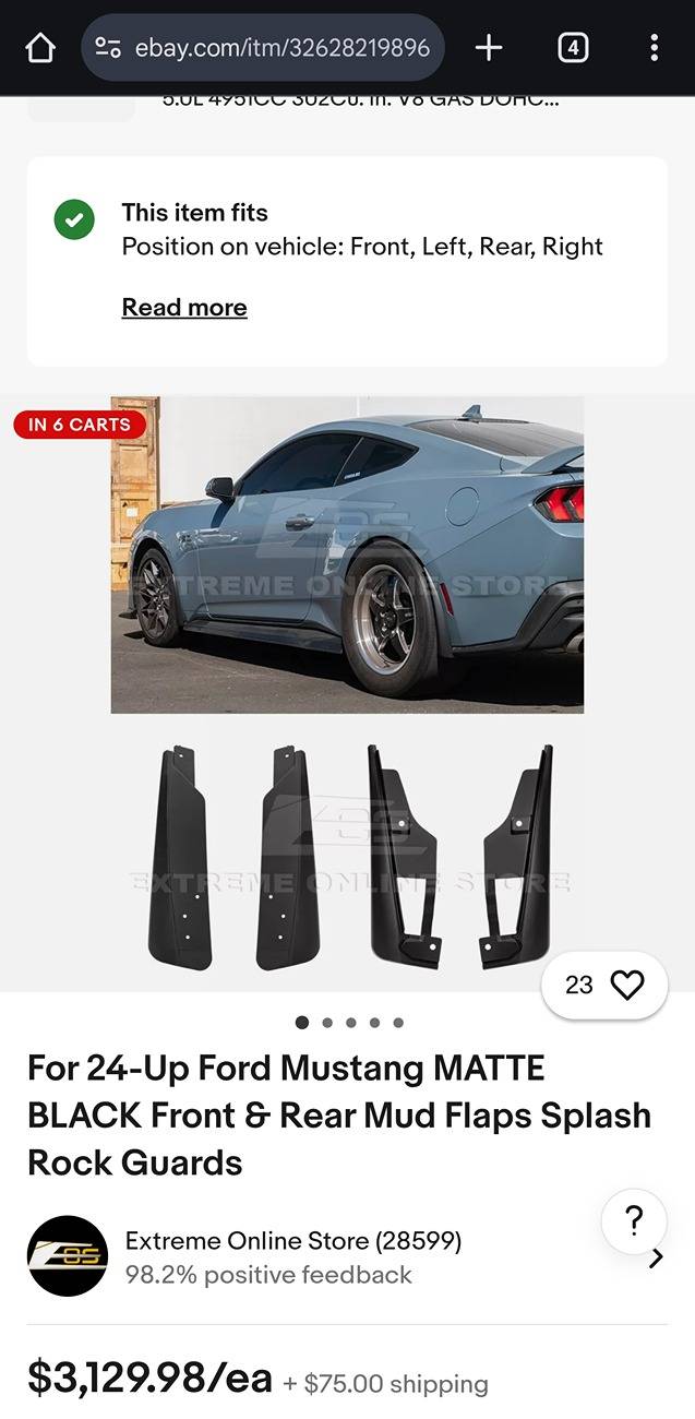 S650 Mustang Splash Guards Screenshot_20250316_093552_Chrome