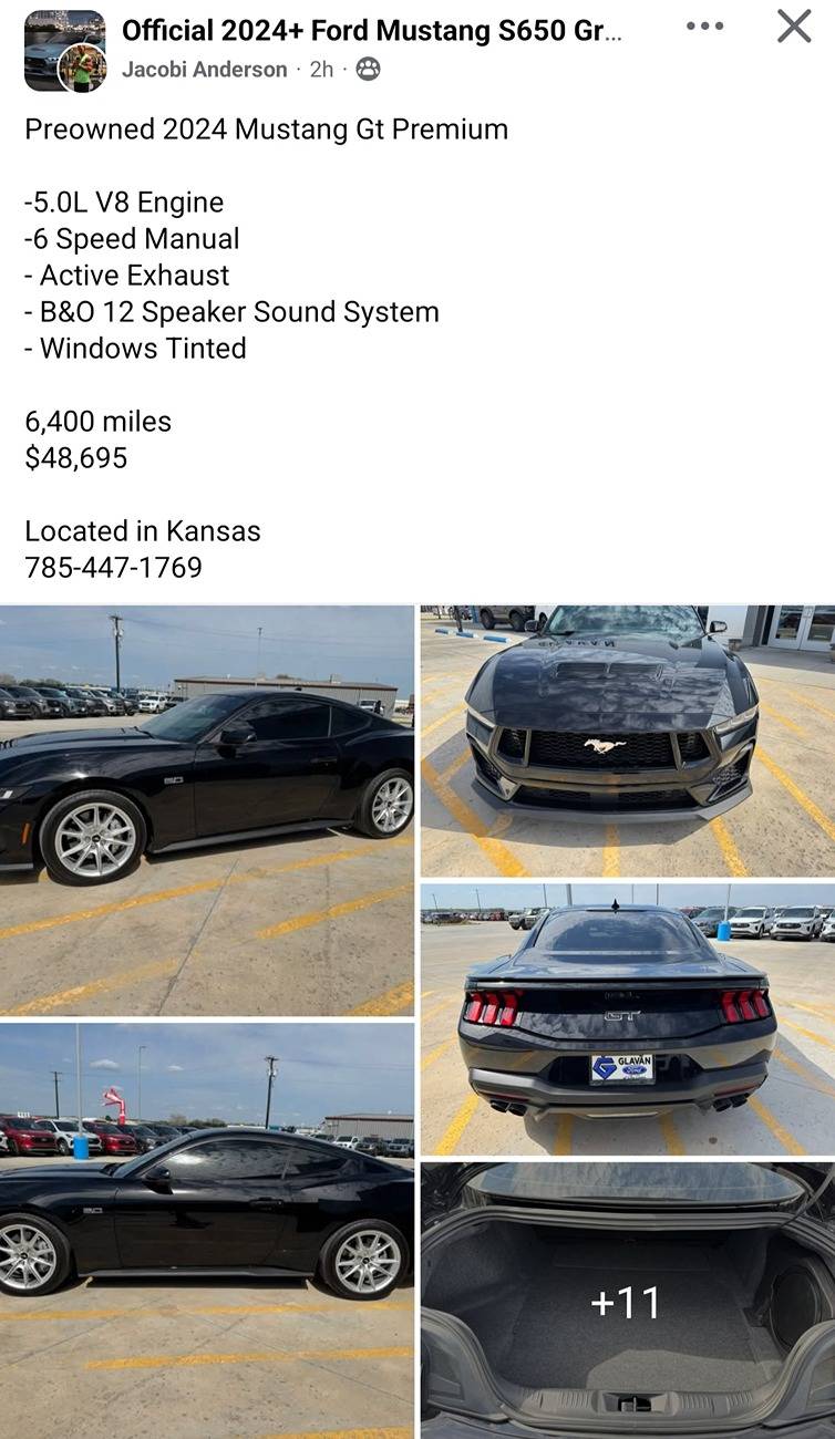 S650 Mustang Picked up a leftover 2024! Screenshot_20250422_200005_Facebook