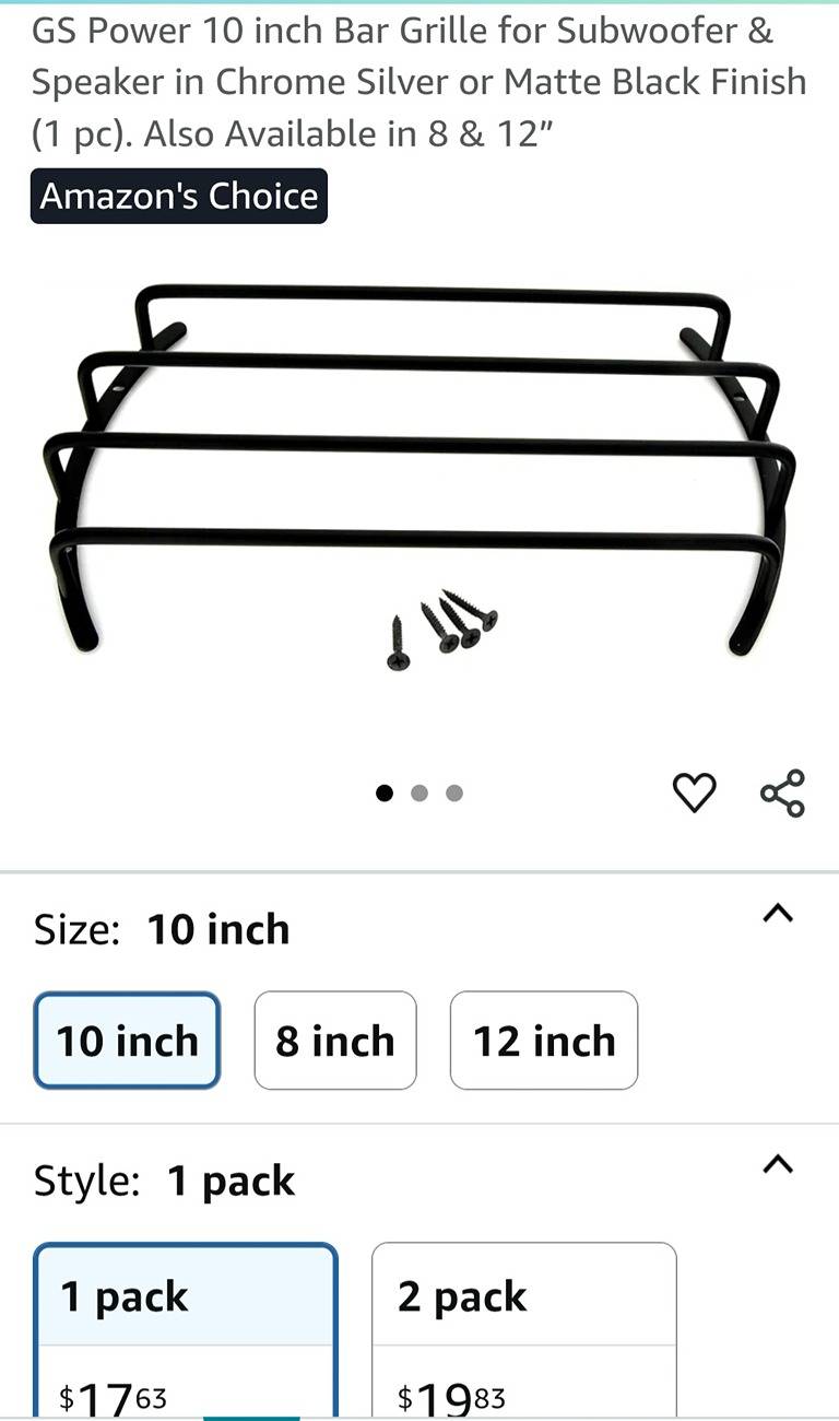S650 Mustang B&O 10" sub replacement? Screenshot_20250619_150814_Amazon Shoppin