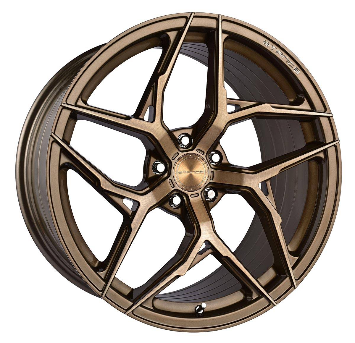 S650 Mustang New Stance SF12 and SF13 in 19" and 20" Sizes - Wheel Designers SF13L_20X10_DBG_2