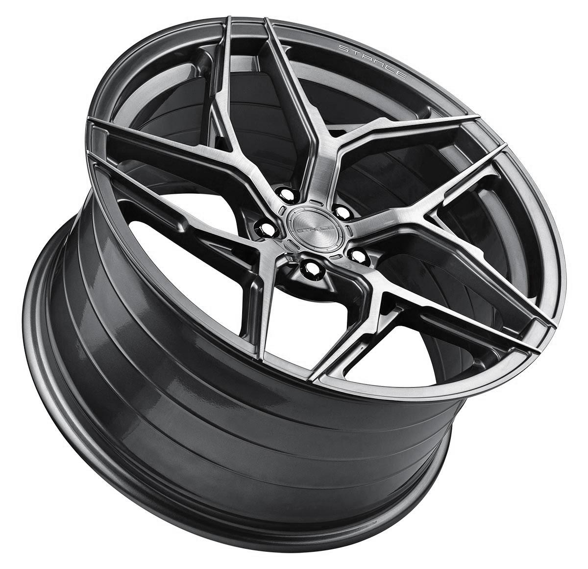 S650 Mustang ALL NEW STANCE SF12 SF13 in 19" and 20" Setup | Vibe Motorsports SF13L_20X10_DGM_6