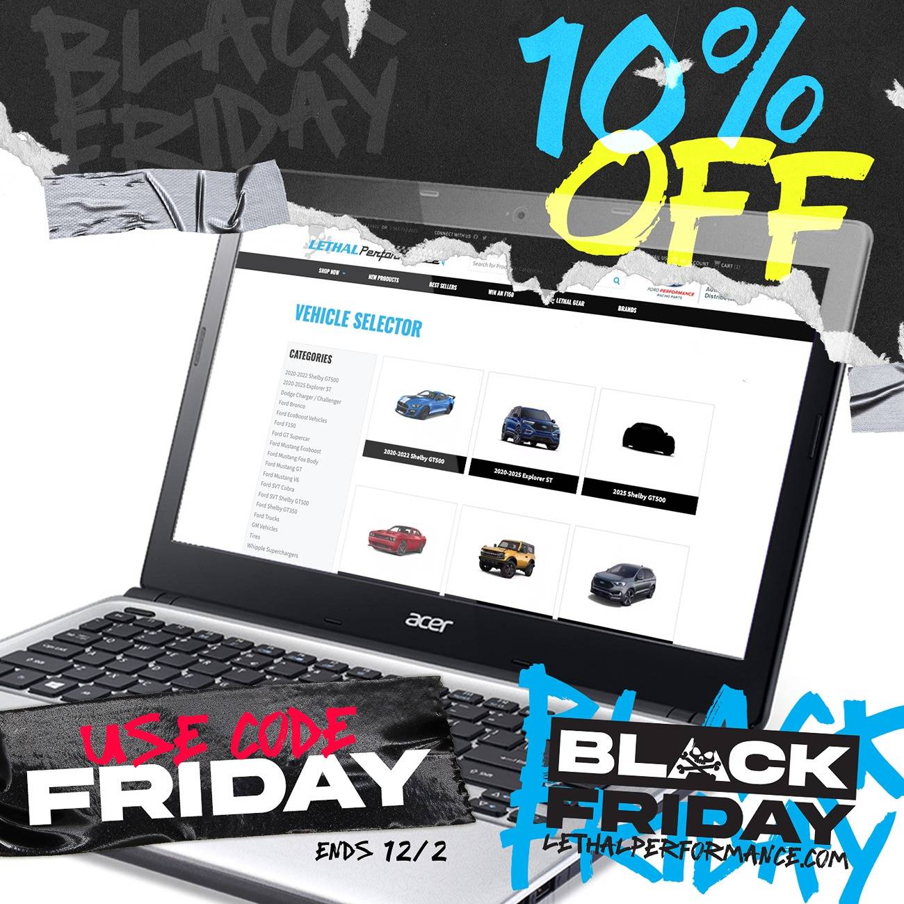 S650 Mustang Black Friday 2024 at Lethal Performance has BEGUN! Sitewide