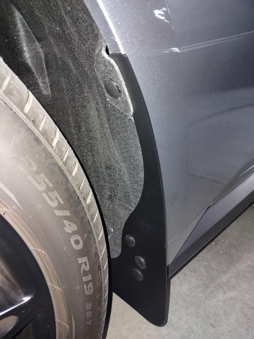 S650 Mustang Splash Shield/Mud Guard/Fender Flare to protect paint splash guard front zl1addons 7-2