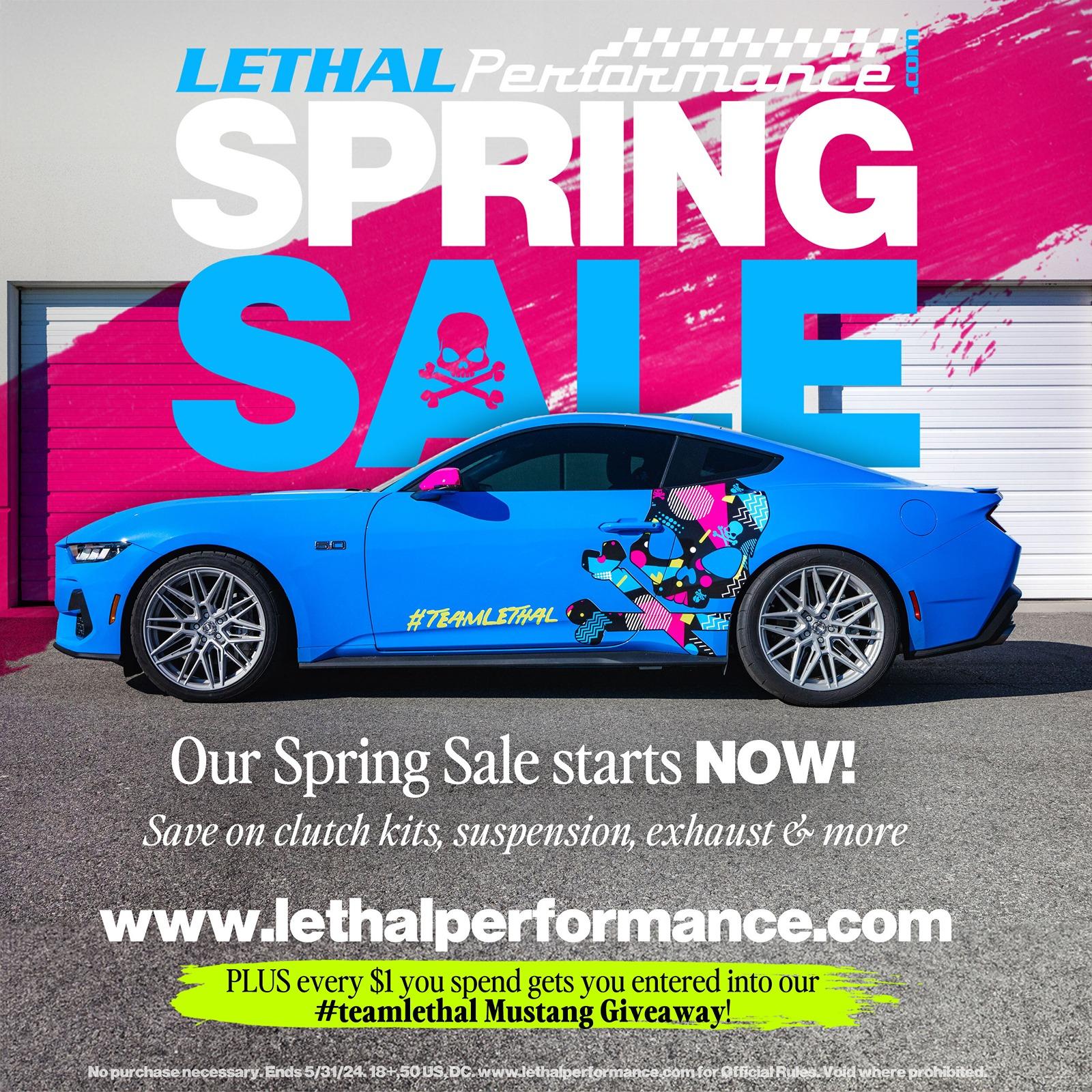 S650 Mustang Spring SALE has SPRUNG here at Lethal Performance!! springsale_general