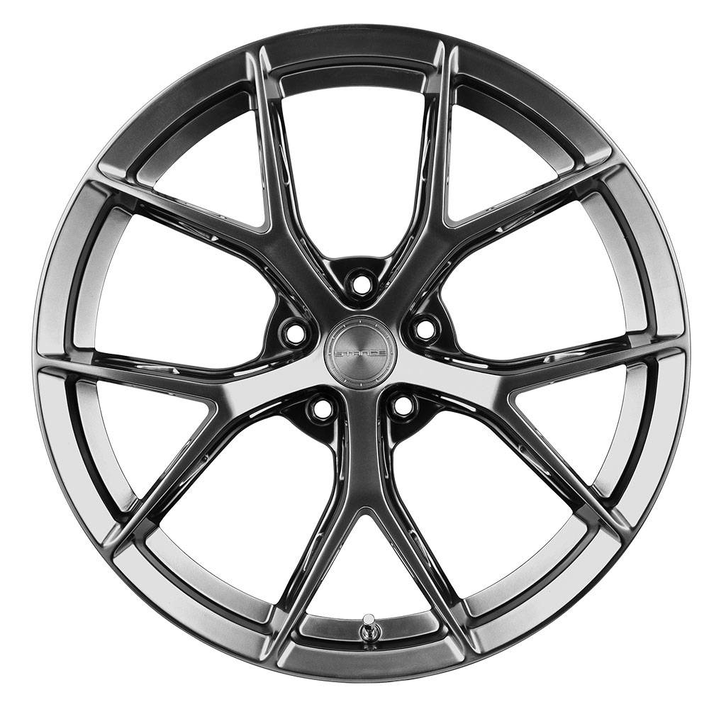 S650 Mustang All New Stance SF14 Lightweight Wheels with Pockets - Vibe Motorsports stance-sf14-lightweight-hyper-black-wheels-1