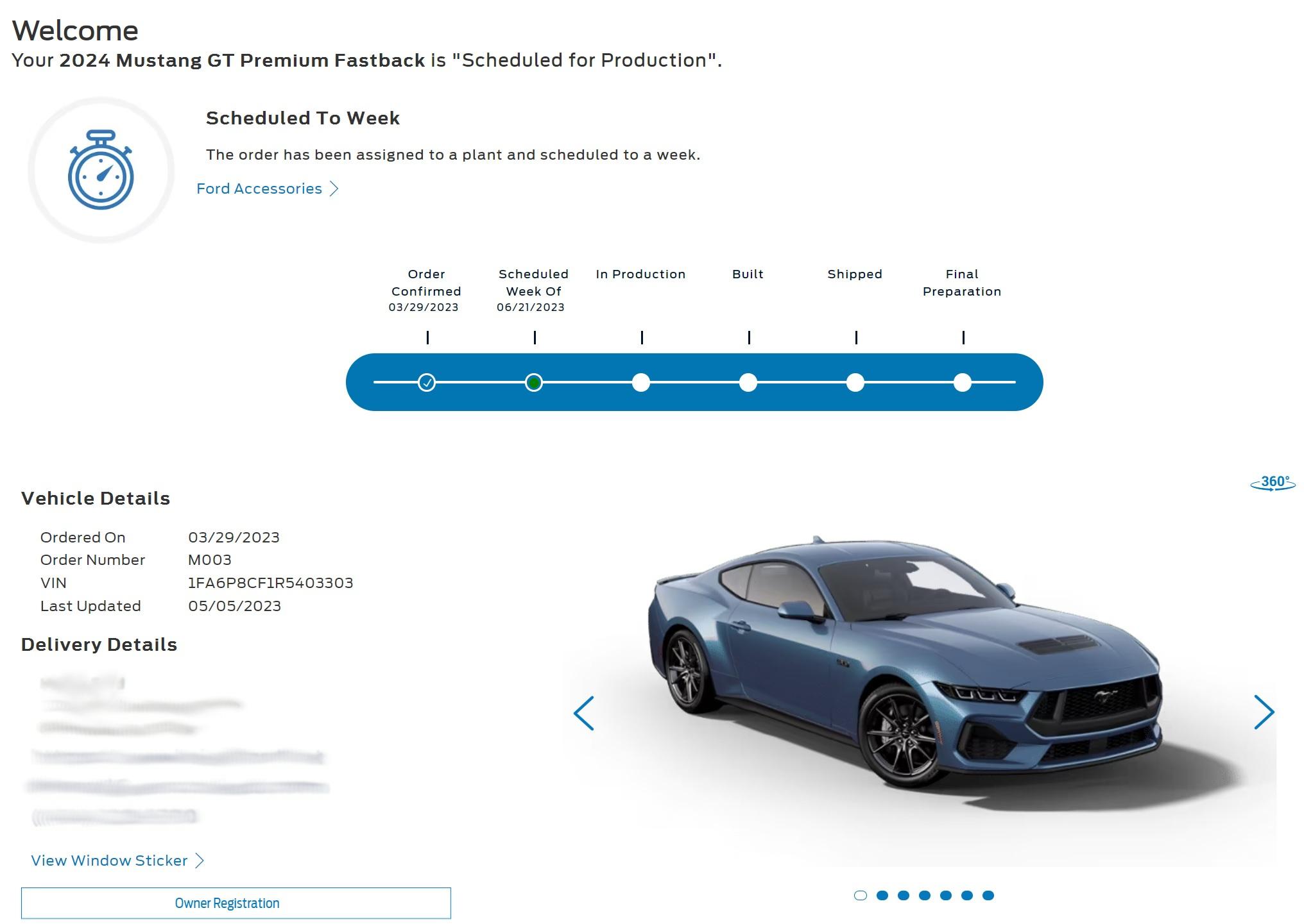 S650 Mustang Post your scheduled production build dates here! stangupdated